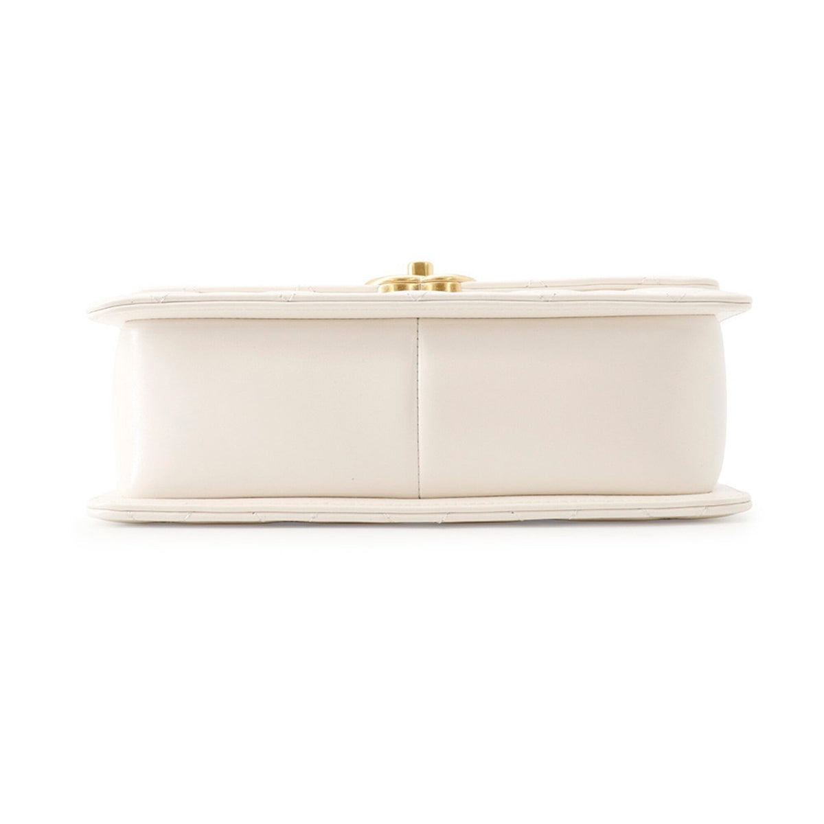 Chanel Matelasse White Leather Handbag Shoulder Bag (Pre-Owned)