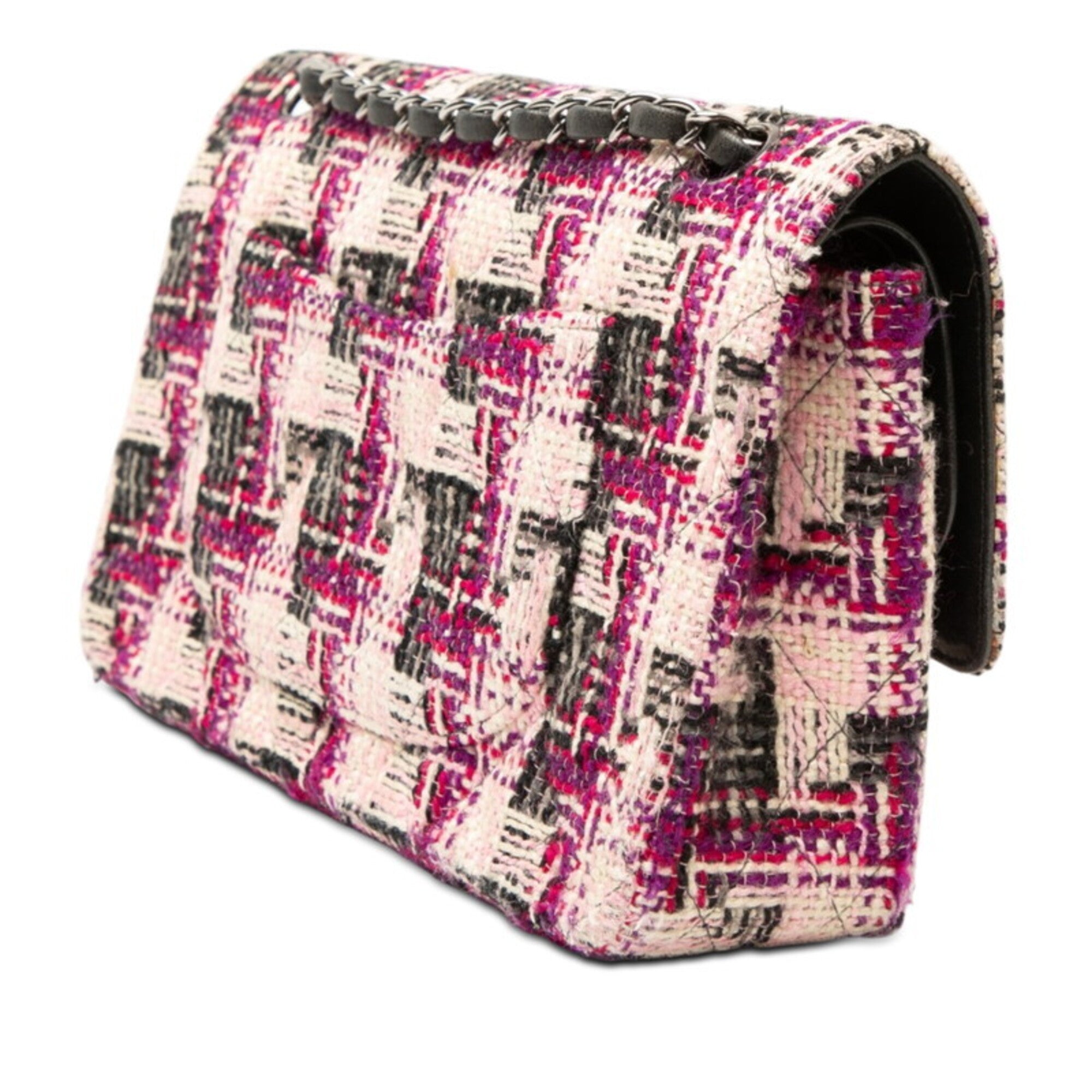 Chanel Multi-Color Tweed Leather Shoulder Bag (Pre-Owned)
