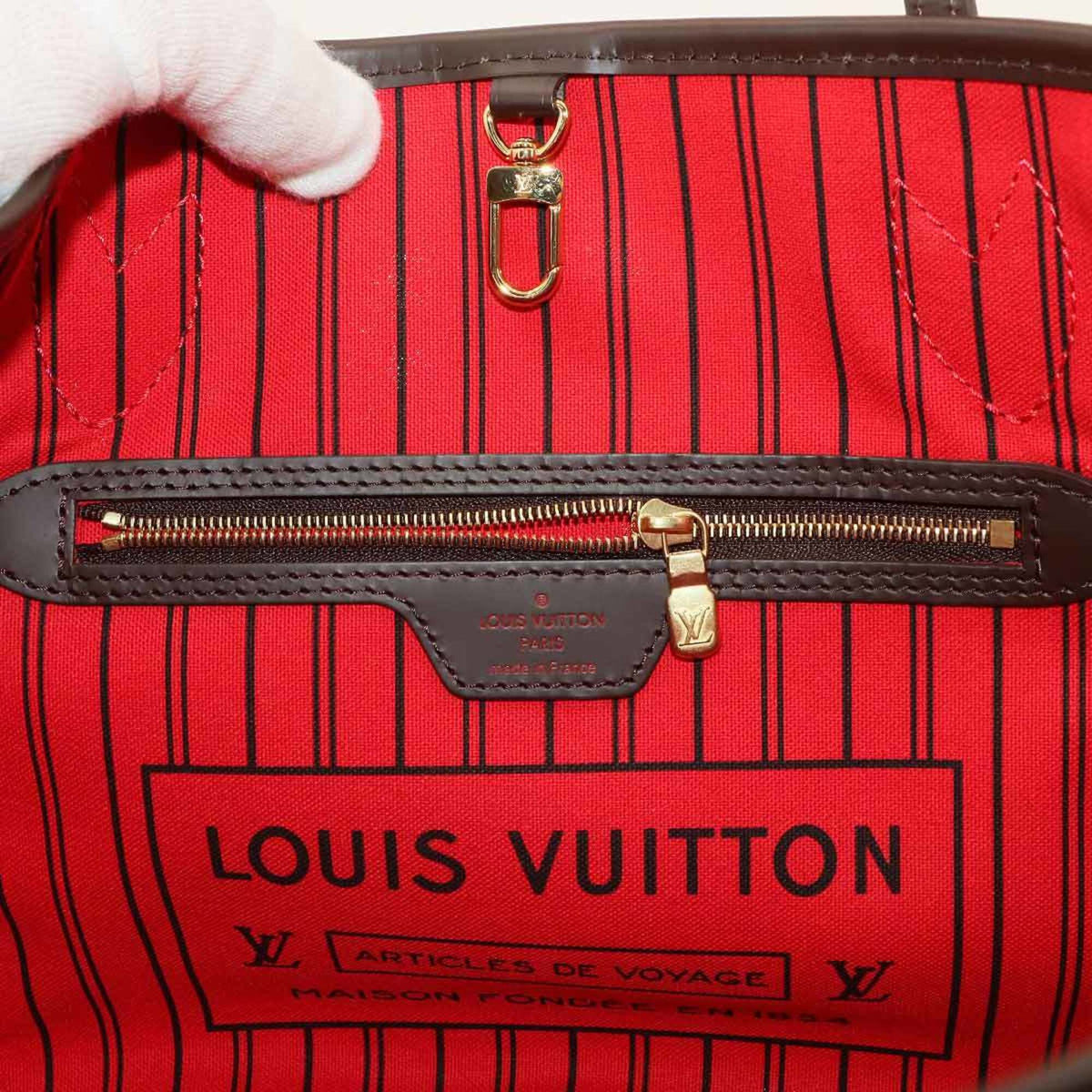 Louis Vuitton Brown Damier Canvas Ebene Damier Canvas Handbag Tote Bag (Pre-Owned)
