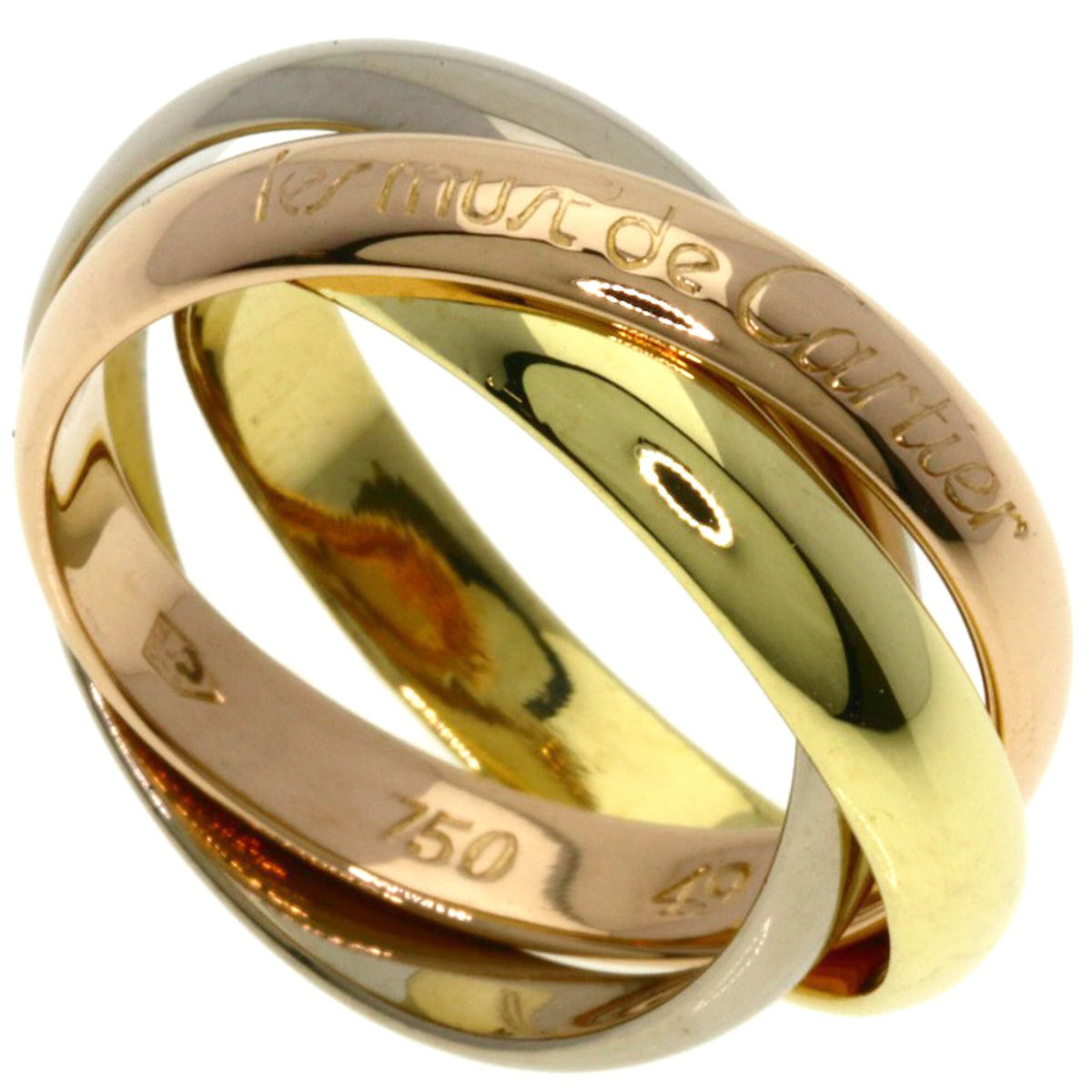 Cartier Yellow Gold (18K) Pink Gold (18K) White Gold (18K) Band Ring (Pre-Owned)