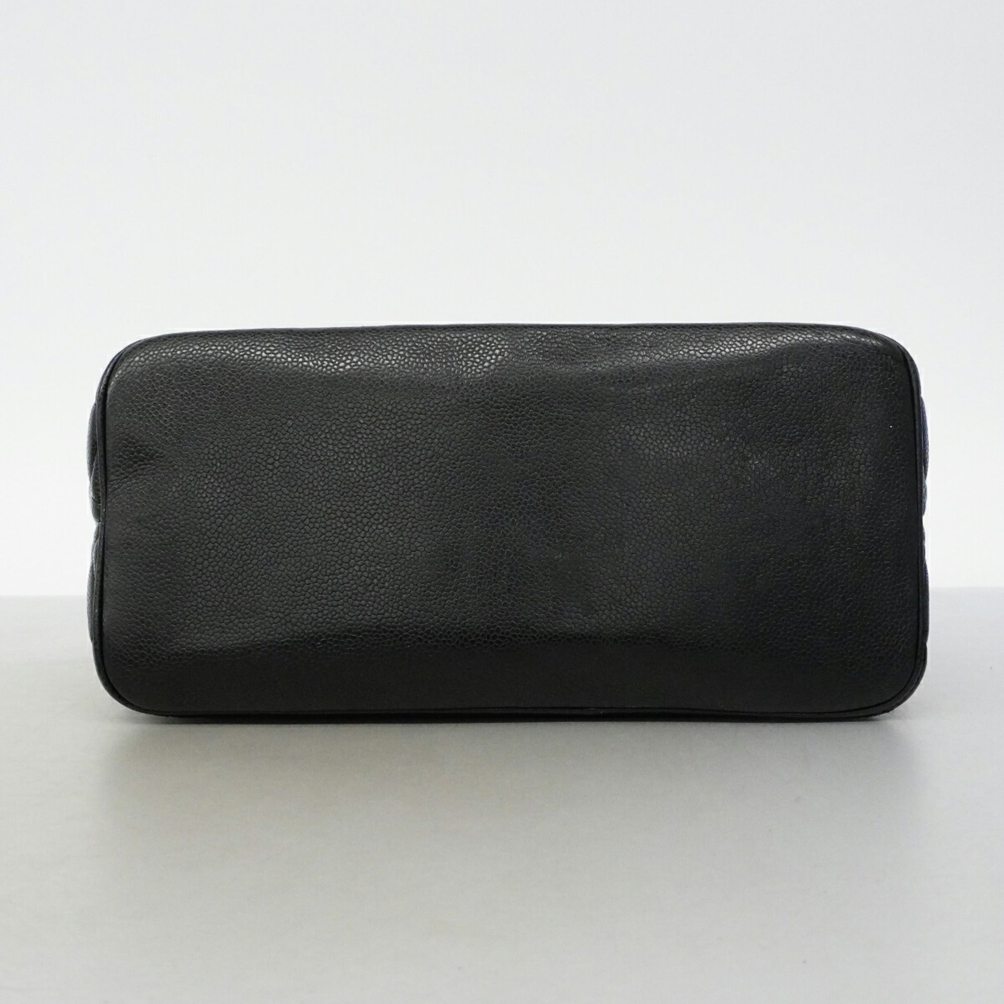Chanel Black Grained Calfskin Tote Bag (Pre-Owned)