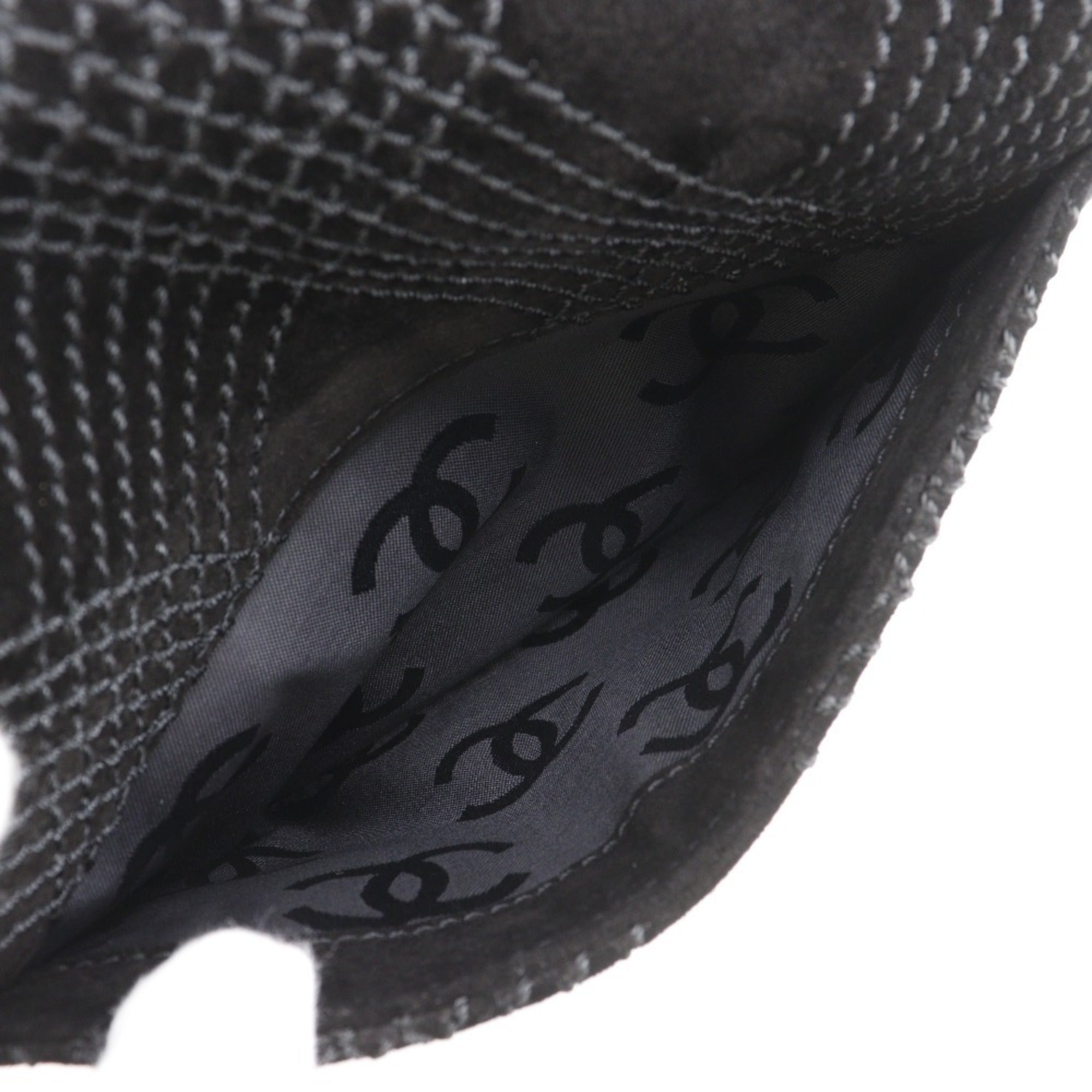 Chanel Black Suede Shoulder Bag (Pre-Owned)