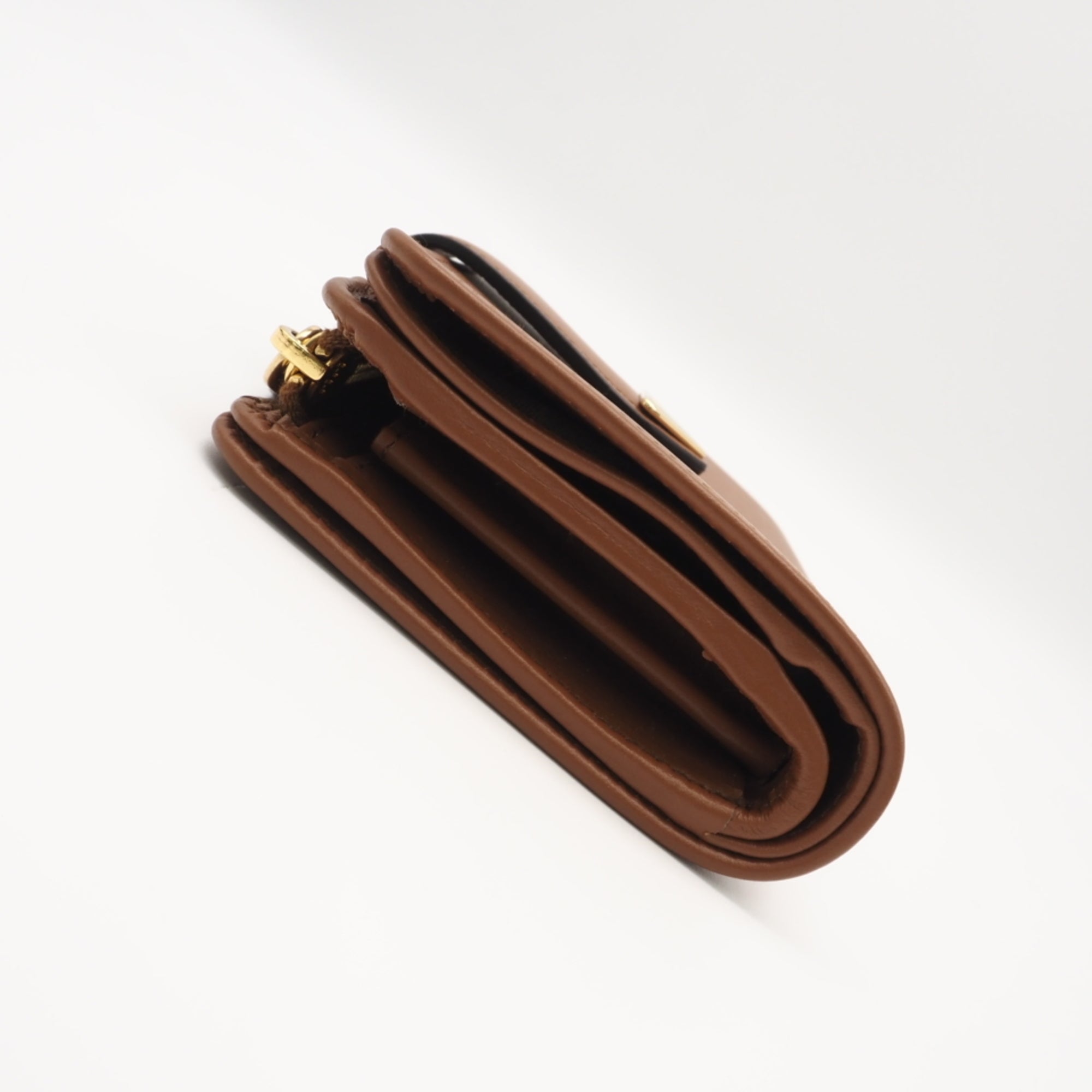 Prada Brown Saffiano Wallet (Bi-Fold) (Pre-Owned)