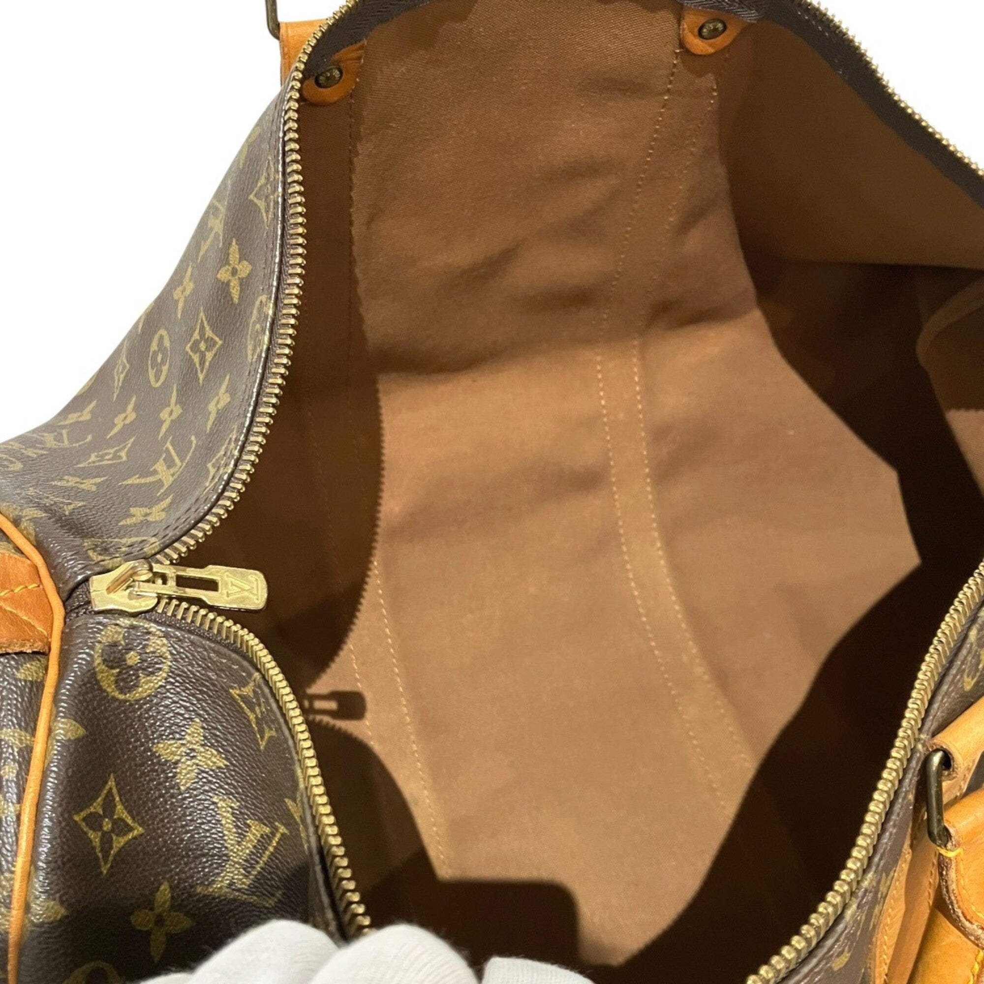 Louis Vuitton Brown Galle Monogram Monogram Boston Bag (Pre-Owned)