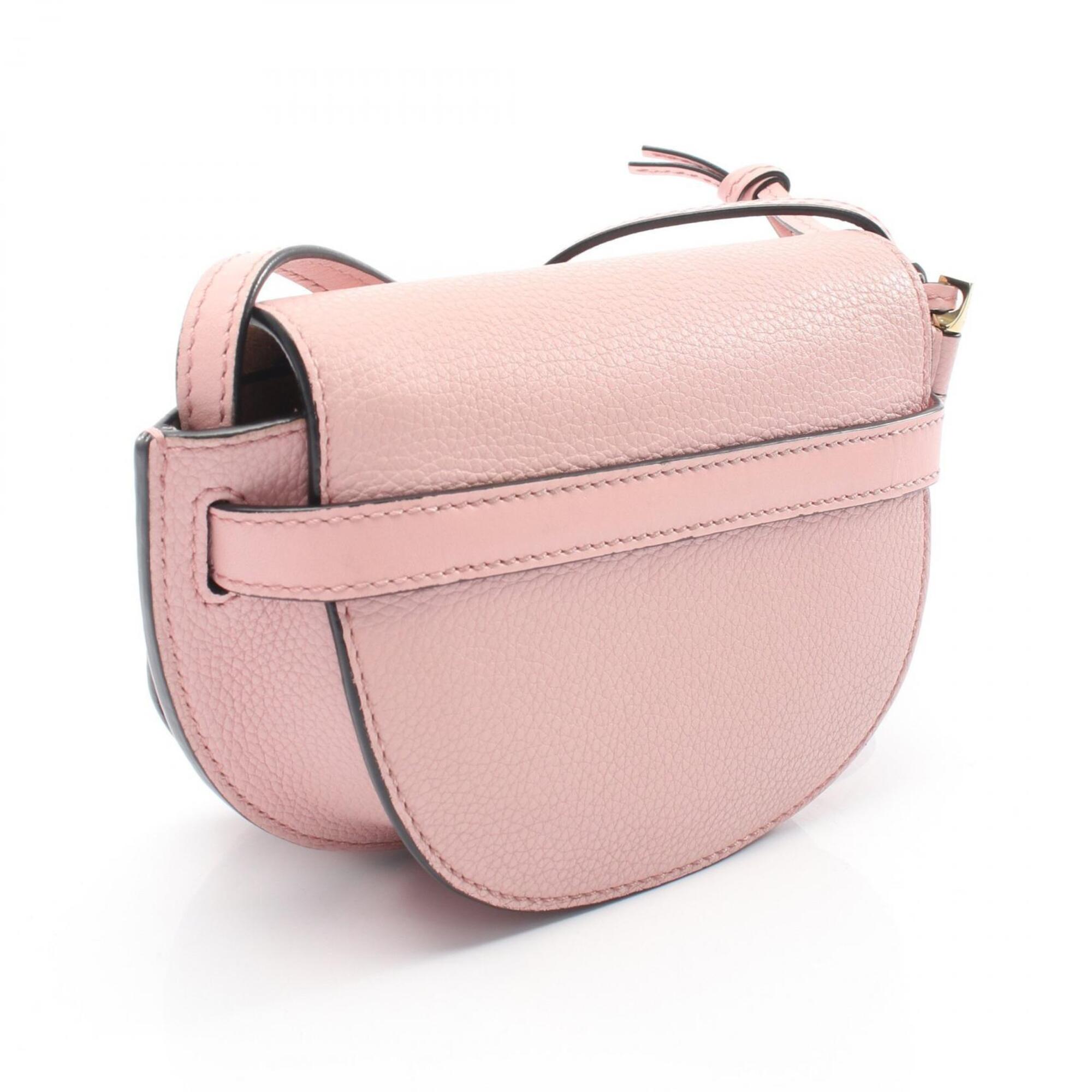 Loewe Pink Leather Handbag Shoulder Bag (Pre-Owned)