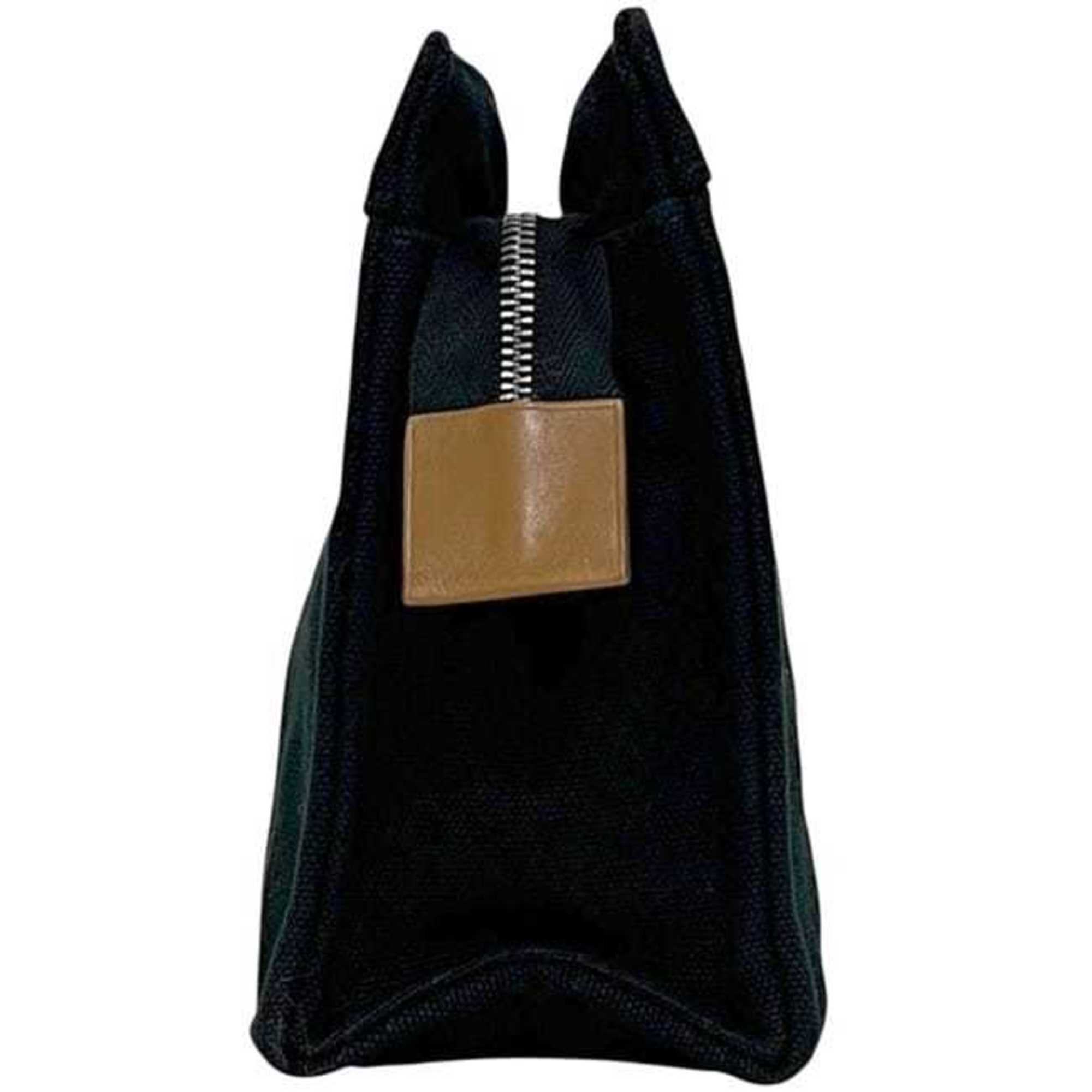 Hermes Black Cotton Pouch (Pre-Owned)