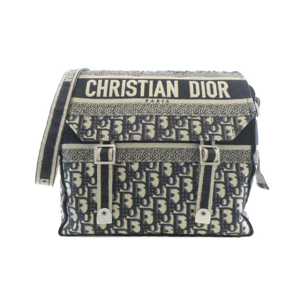 Christian Dior Blue Canvas Shoulder Bag (Pre-Owned)