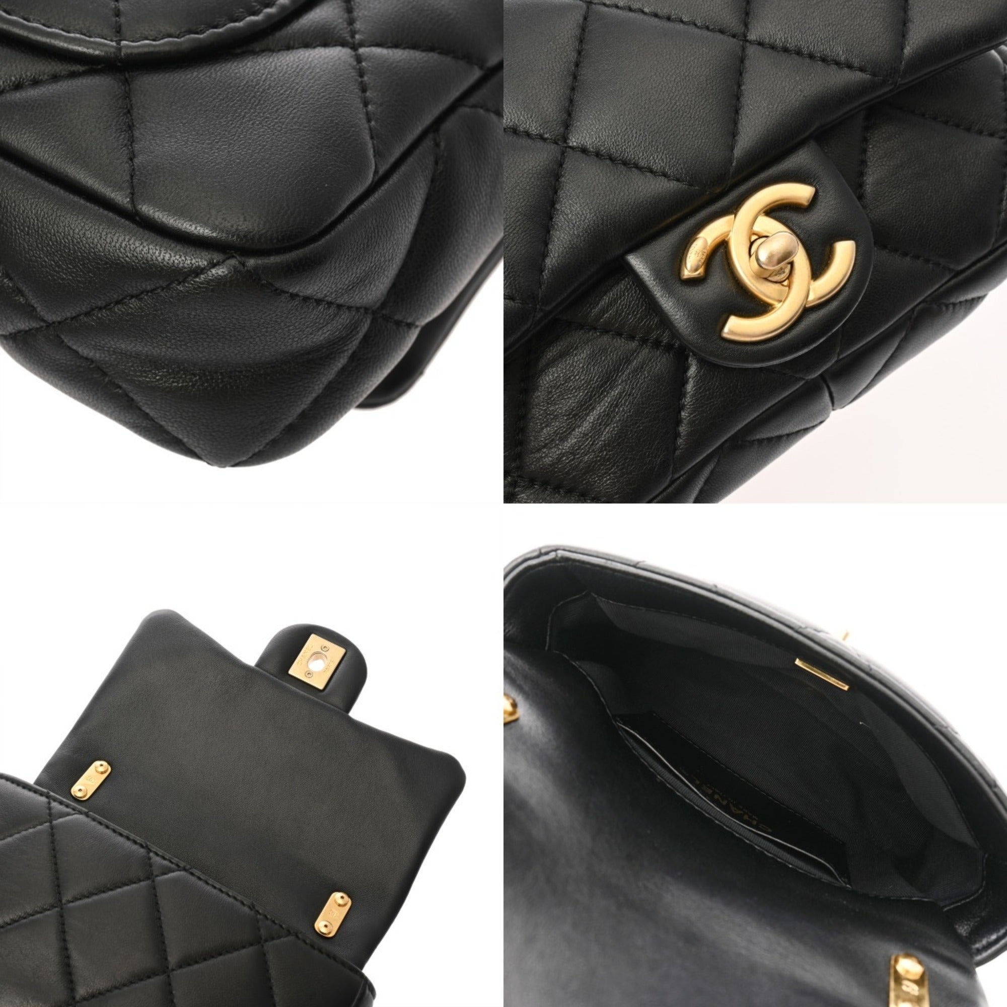 Chanel Black Leather Shoulder Bag (Pre-Owned)