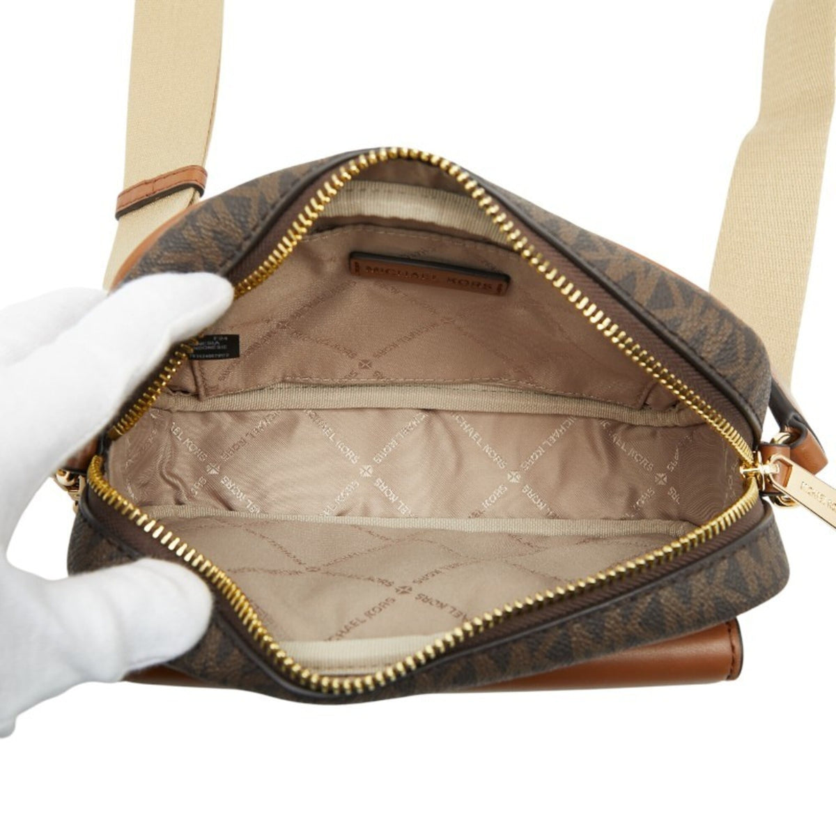Michael Kors Brown Pvc Leather Pouch Shoulder Bag (Pre-Owned)
