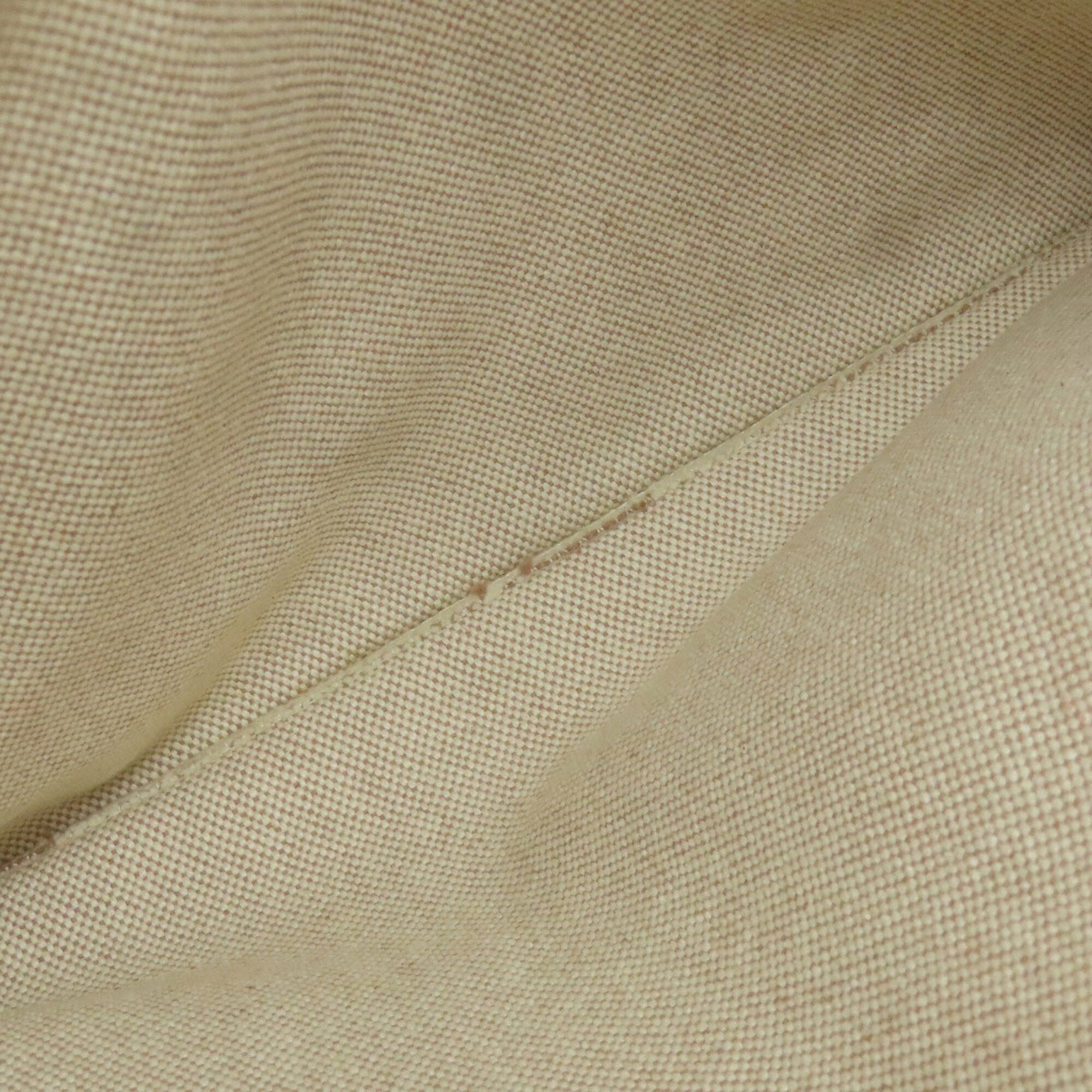 Hermes Beige Canvas Handbag (Pre-Owned)
