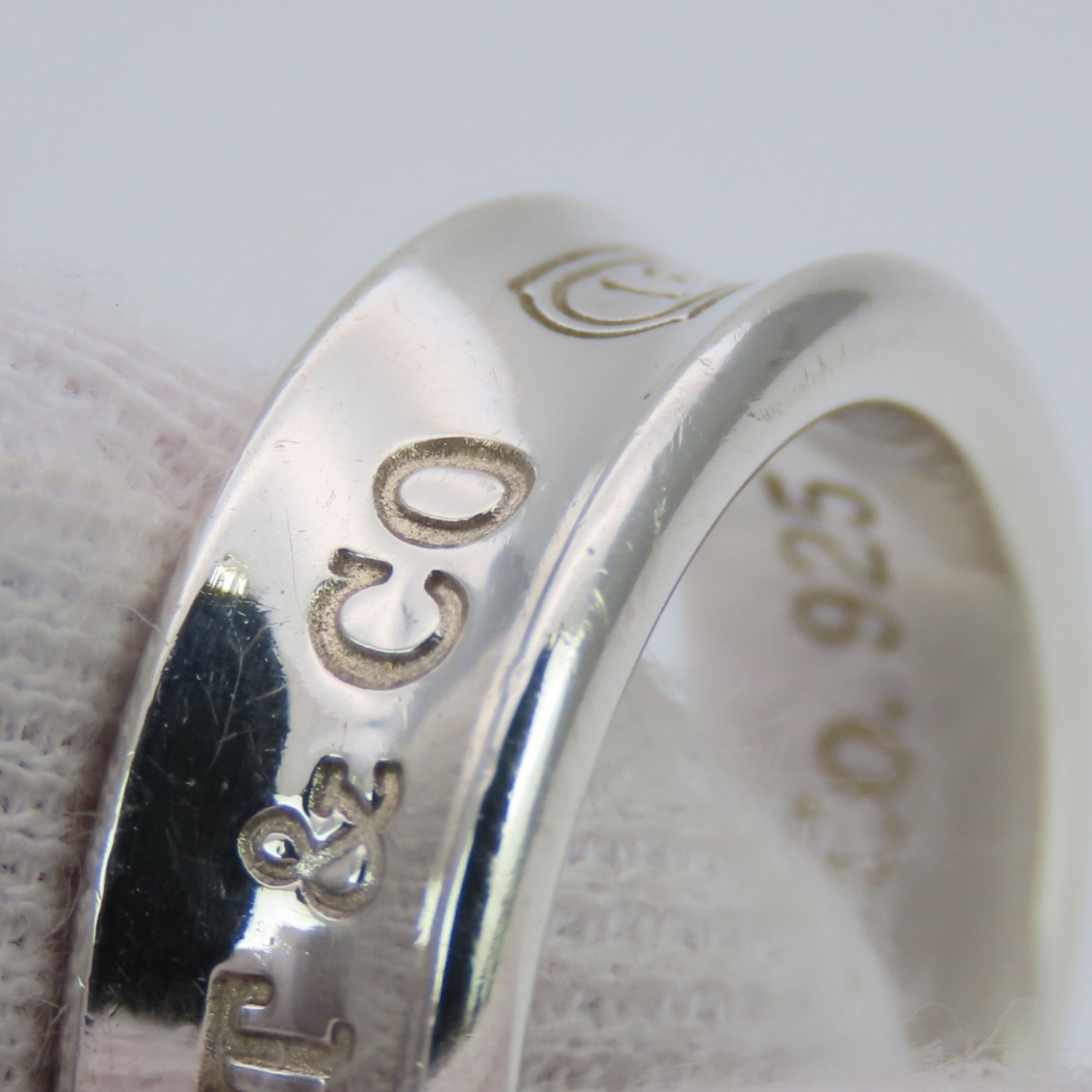 Tiffany Silver Silver 925 Band Ring (Pre-Owned)