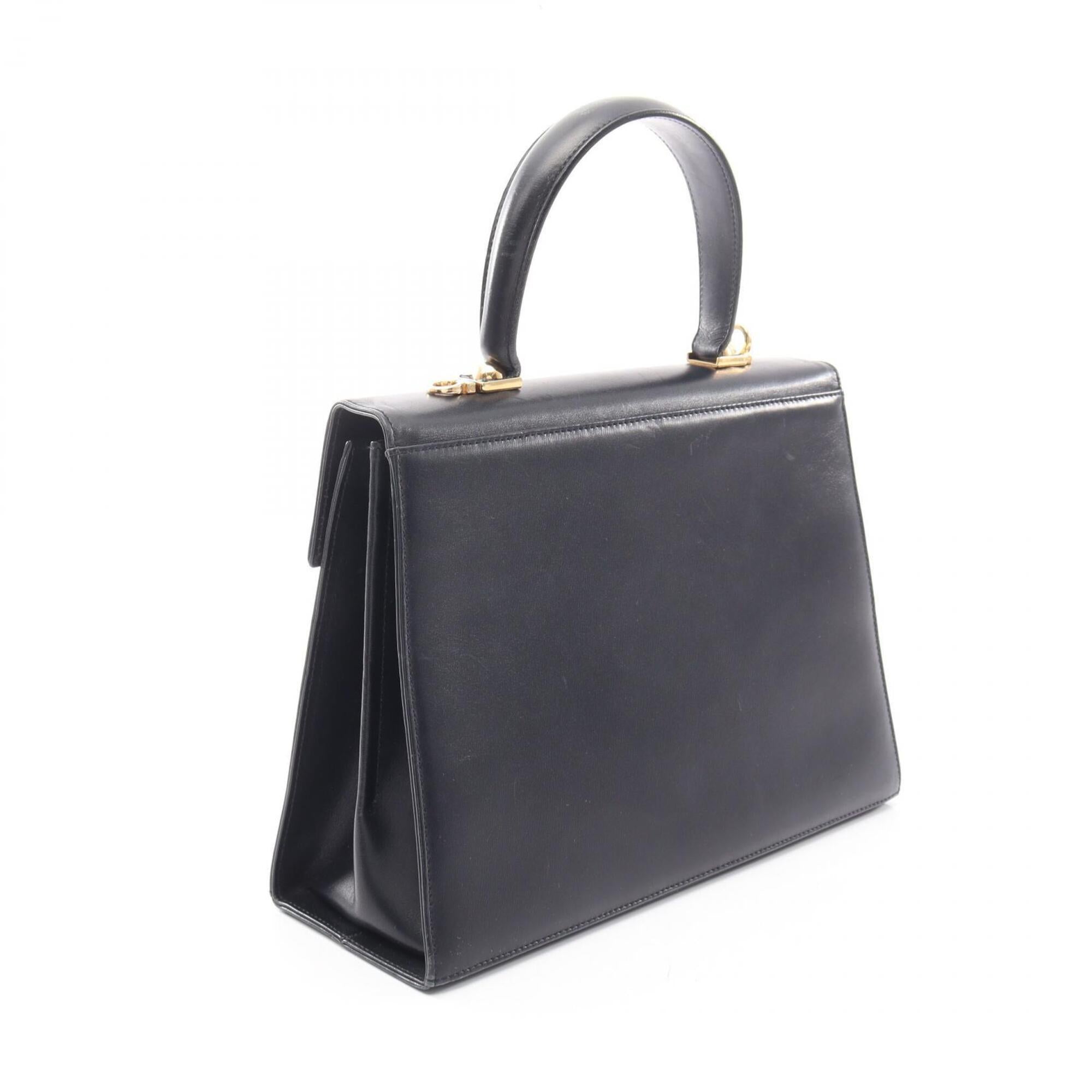 Salvatore Ferragamo Navy Leather Handbag (Pre-Owned)