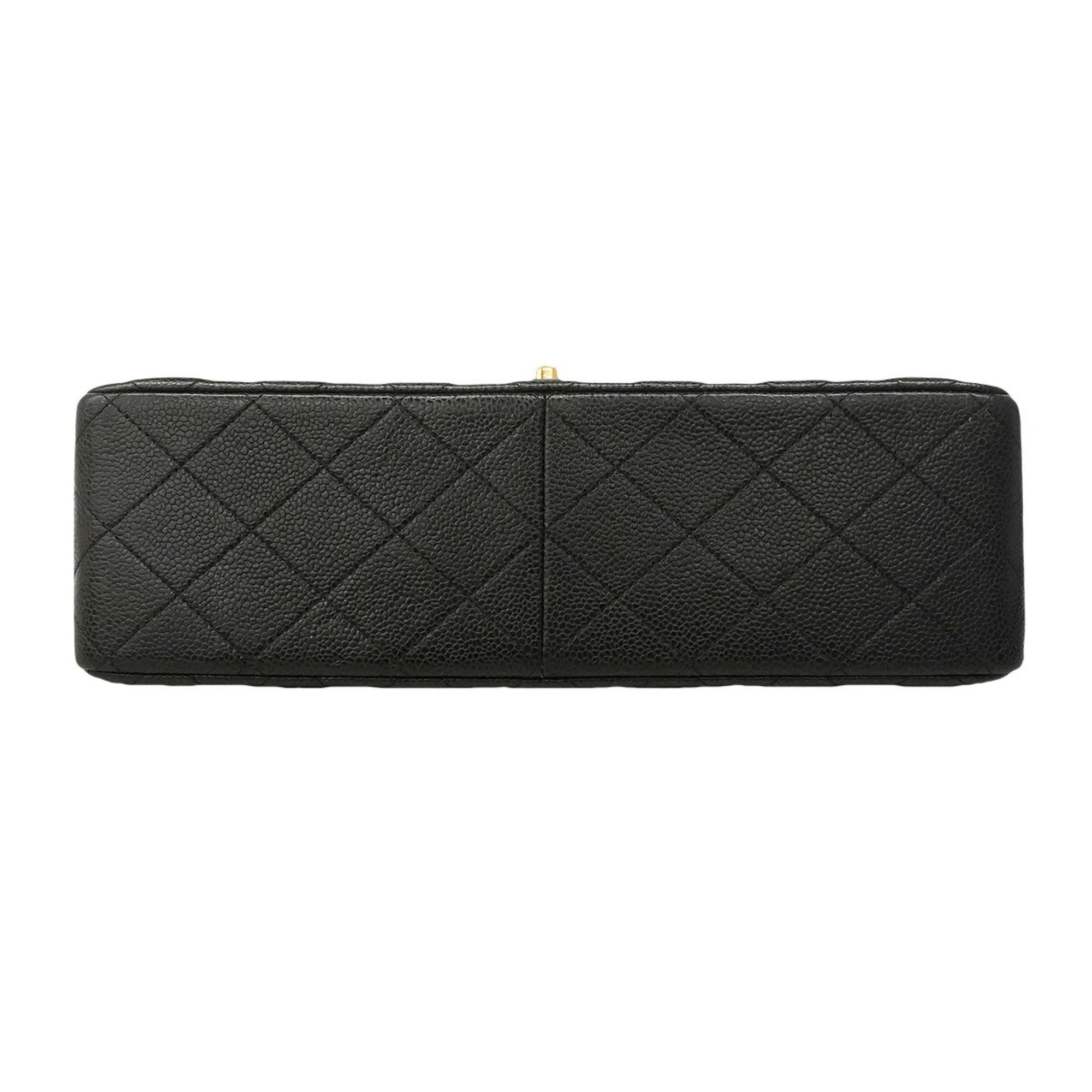 Chanel Black Grained Calfskin Shoulder Bag (Pre-Owned)