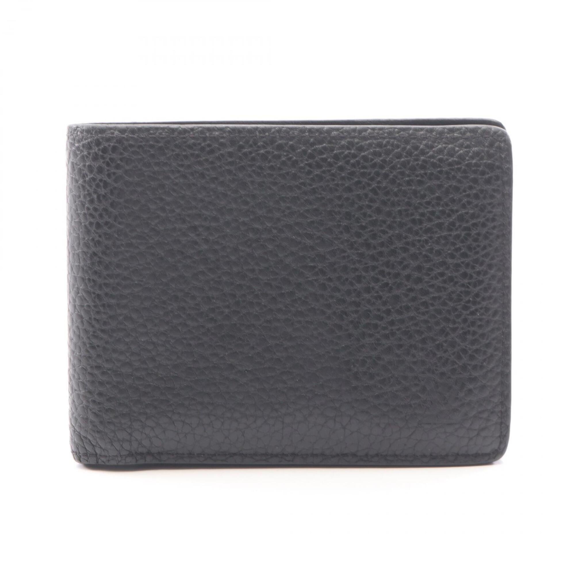 Louis Vuitton Black Leather Wallet (Bi-Fold) (Pre-Owned)