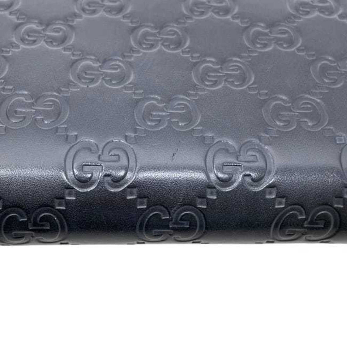 Gucci Black Leather Long Wallet (Bi-Fold) (Pre-Owned)