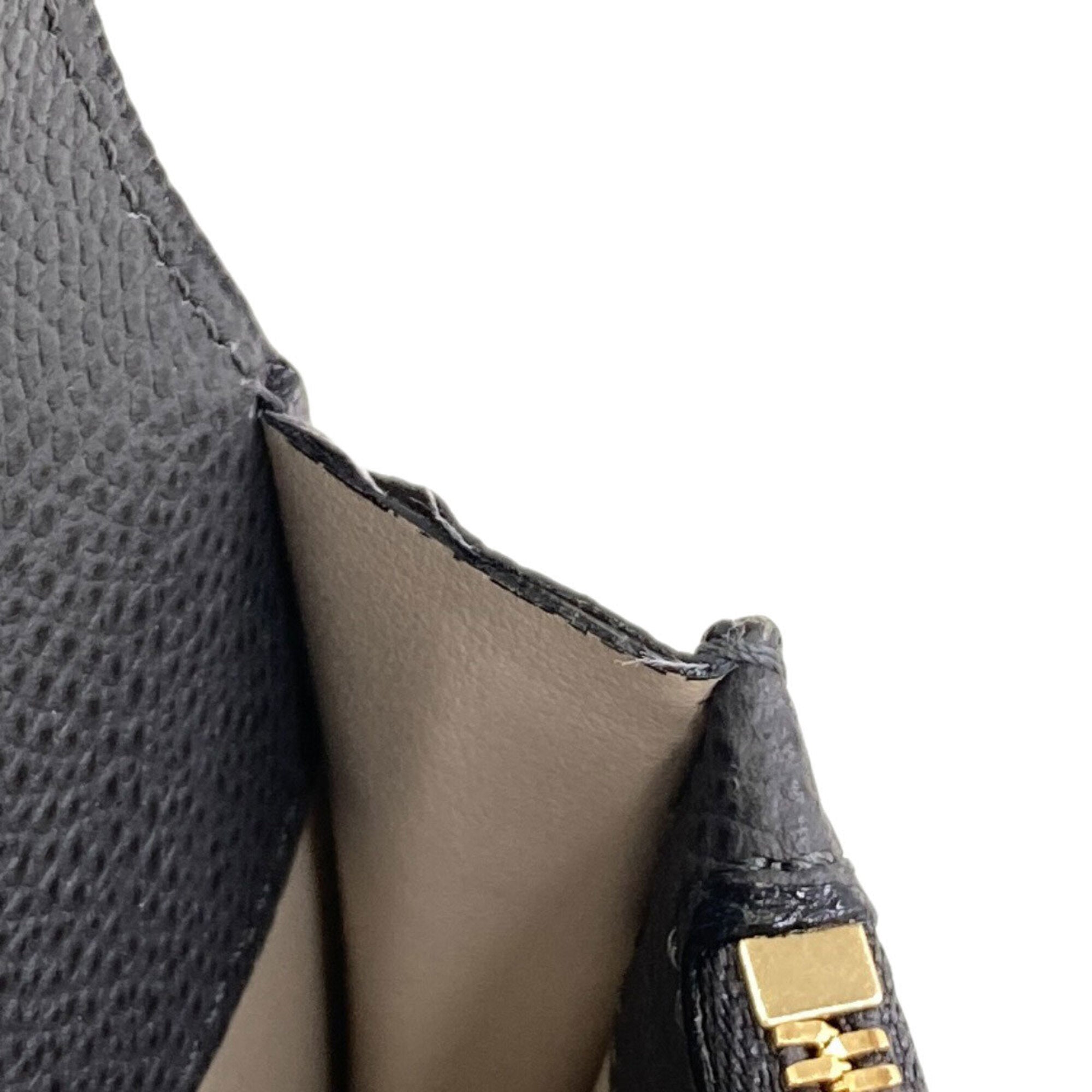 Valextra Gray Leather Long Wallet (Bi-Fold) (Pre-Owned)