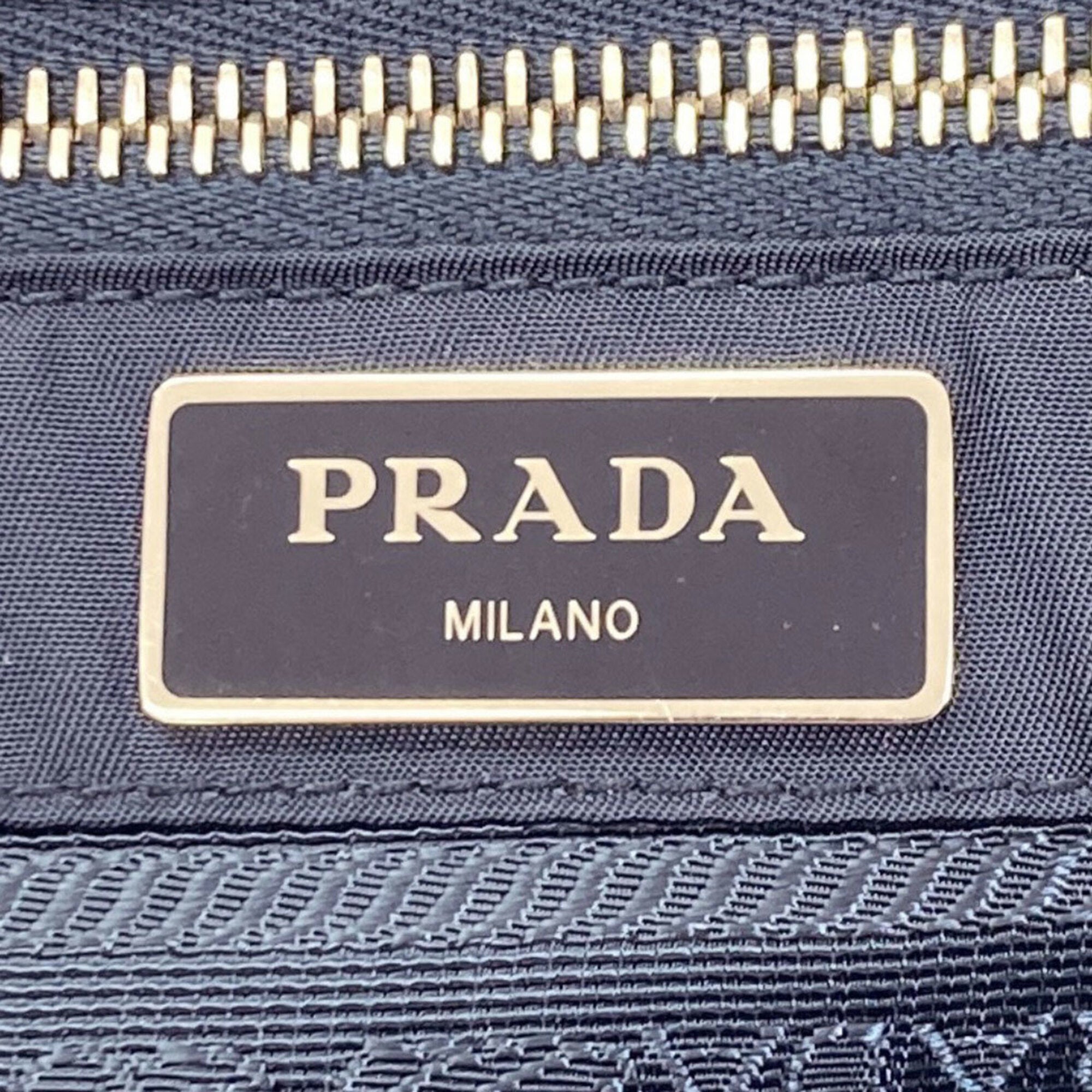 Prada Navy Nylon Handbag (Pre-Owned)
