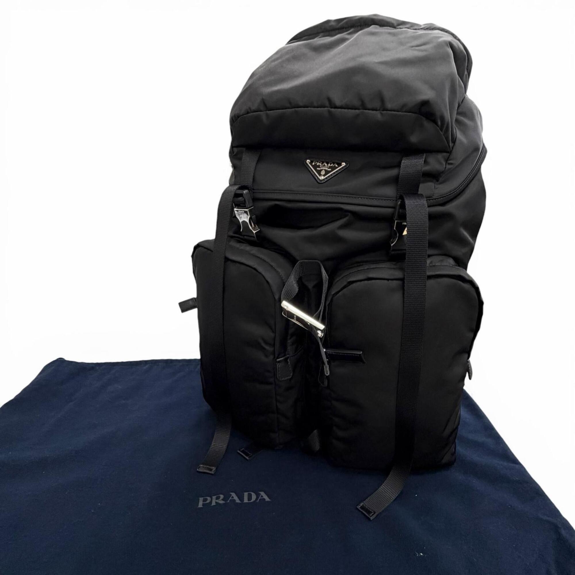Prada Black Nylon Backpack (Pre-Owned)