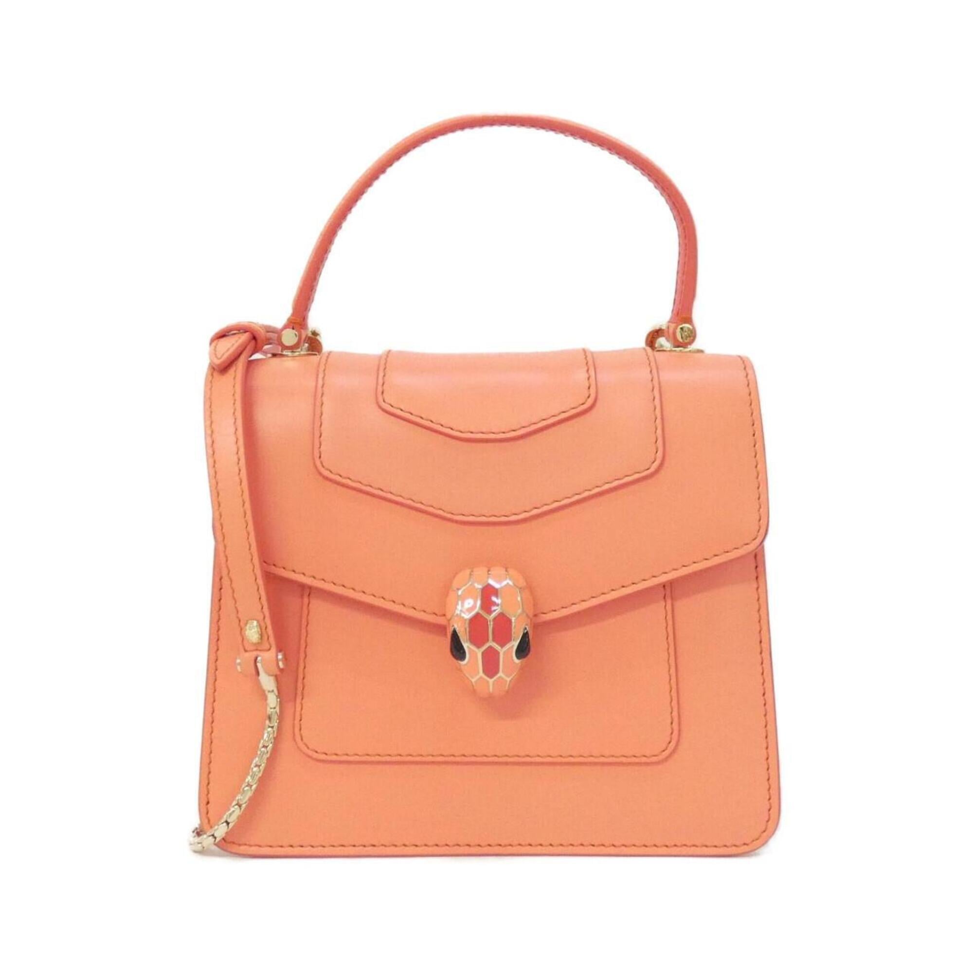 Bvlgari Pink Leather Handbag (Pre-Owned)