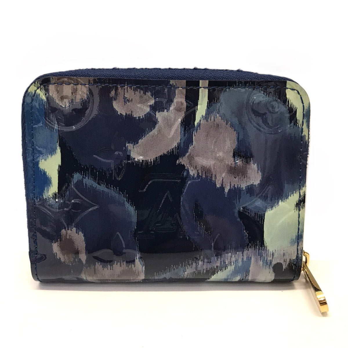 Louis Vuitton Vernis Grand Blue Vernis Coin Purse/Coin Case (Pre-Owned)