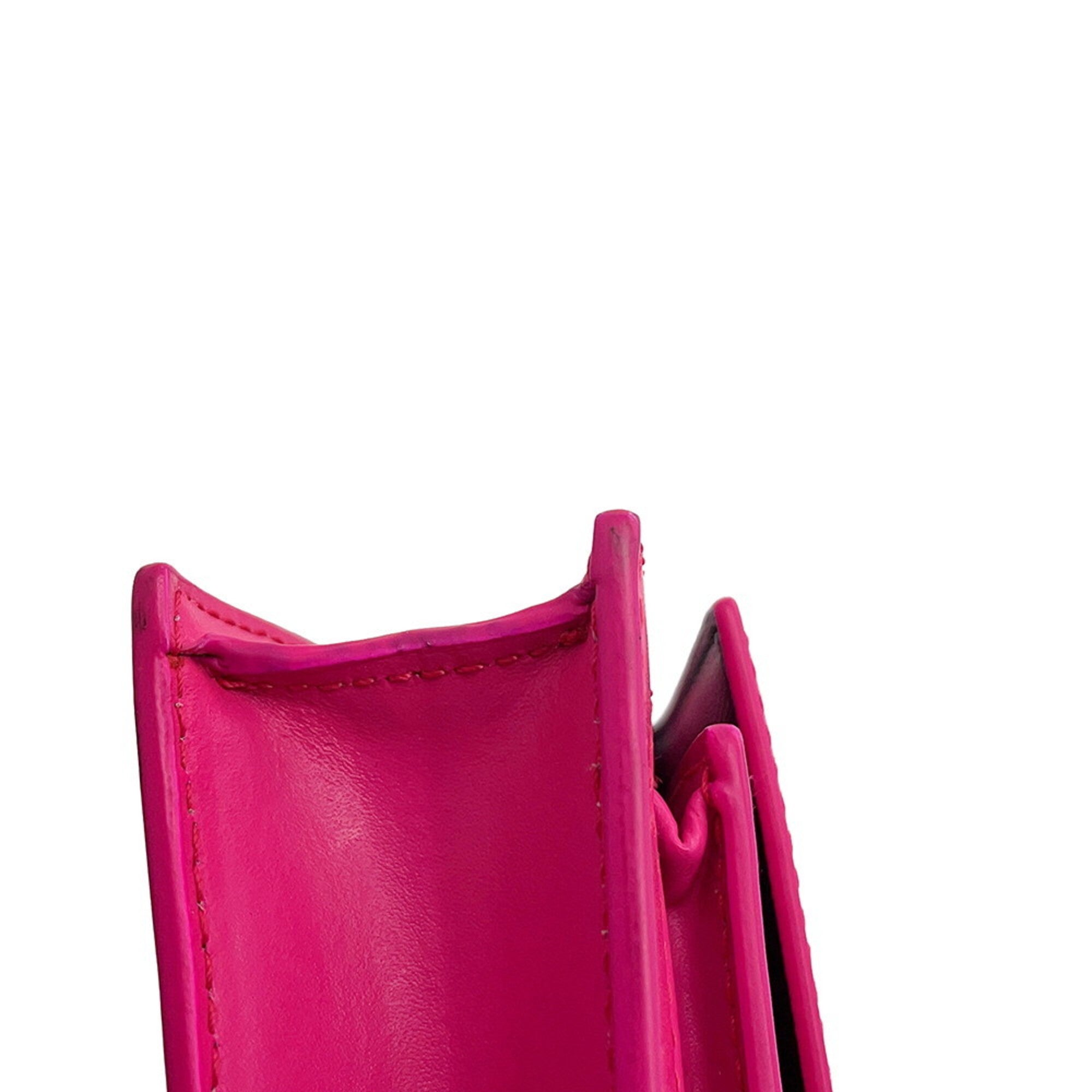 Balenciaga Pink Leather Handbag Pouch Shoulder Bag (Pre-Owned)