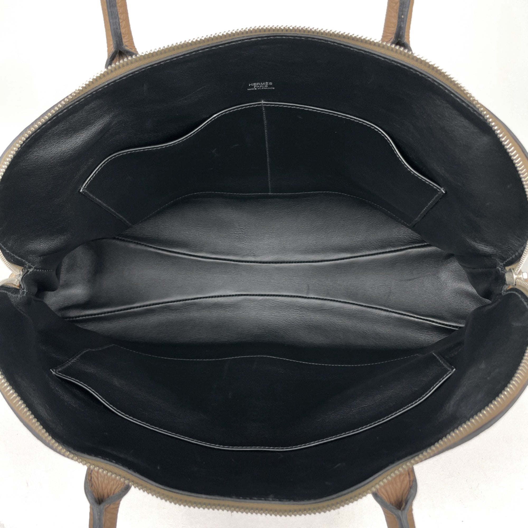 Hermes Brown Togo Leather Handbag (Pre-Owned)