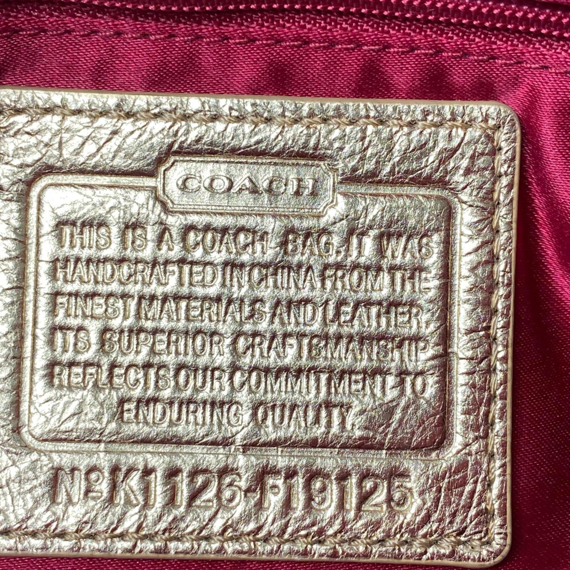 Coach Brown Canvas Shoulder Bag (Pre-Owned)