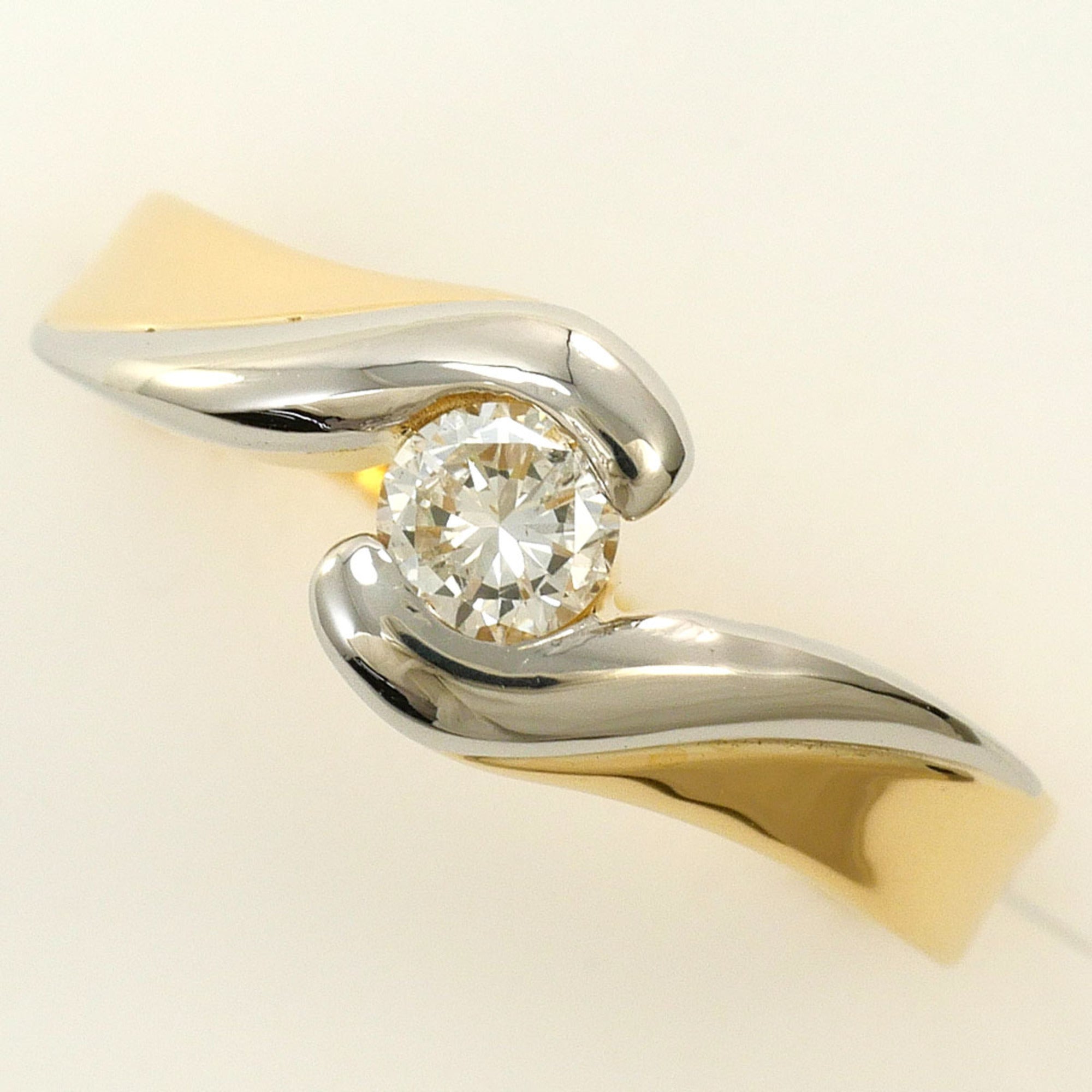 Unbranded Platinum Yellow Gold Yellow Gold (18K) Platinum 900 Band Ring (Pre-Owned)