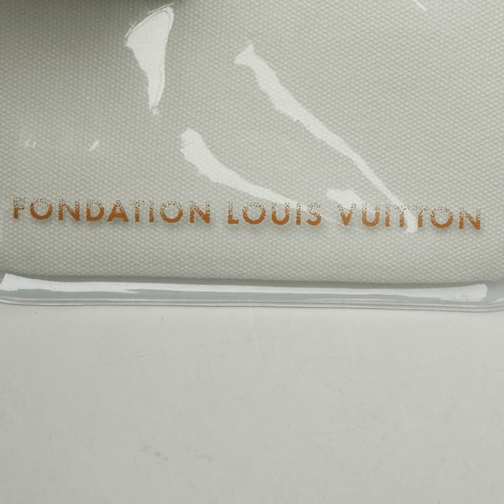Louis Vuitton White Cotton Pvc Pouch (Pre-Owned)