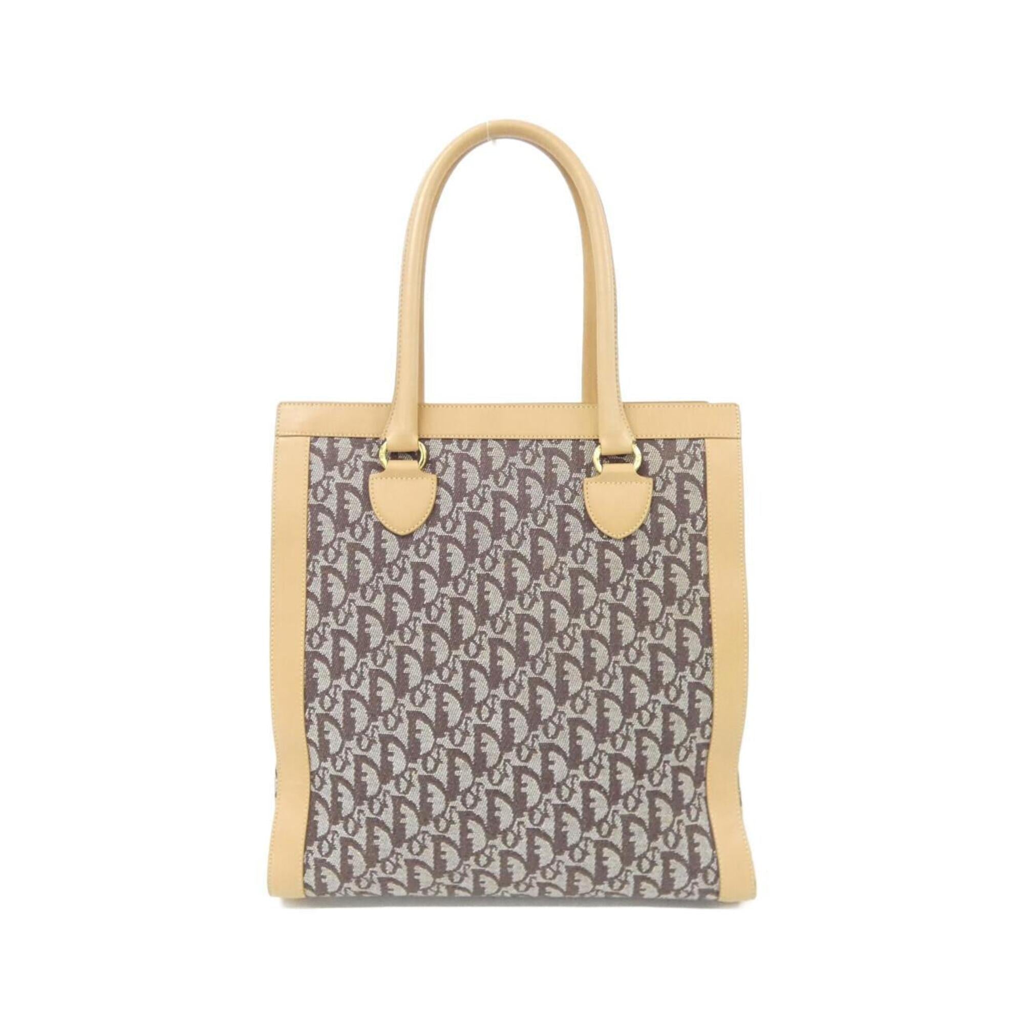 Christian Dior Brown Canvas Handbag (Pre-Owned)