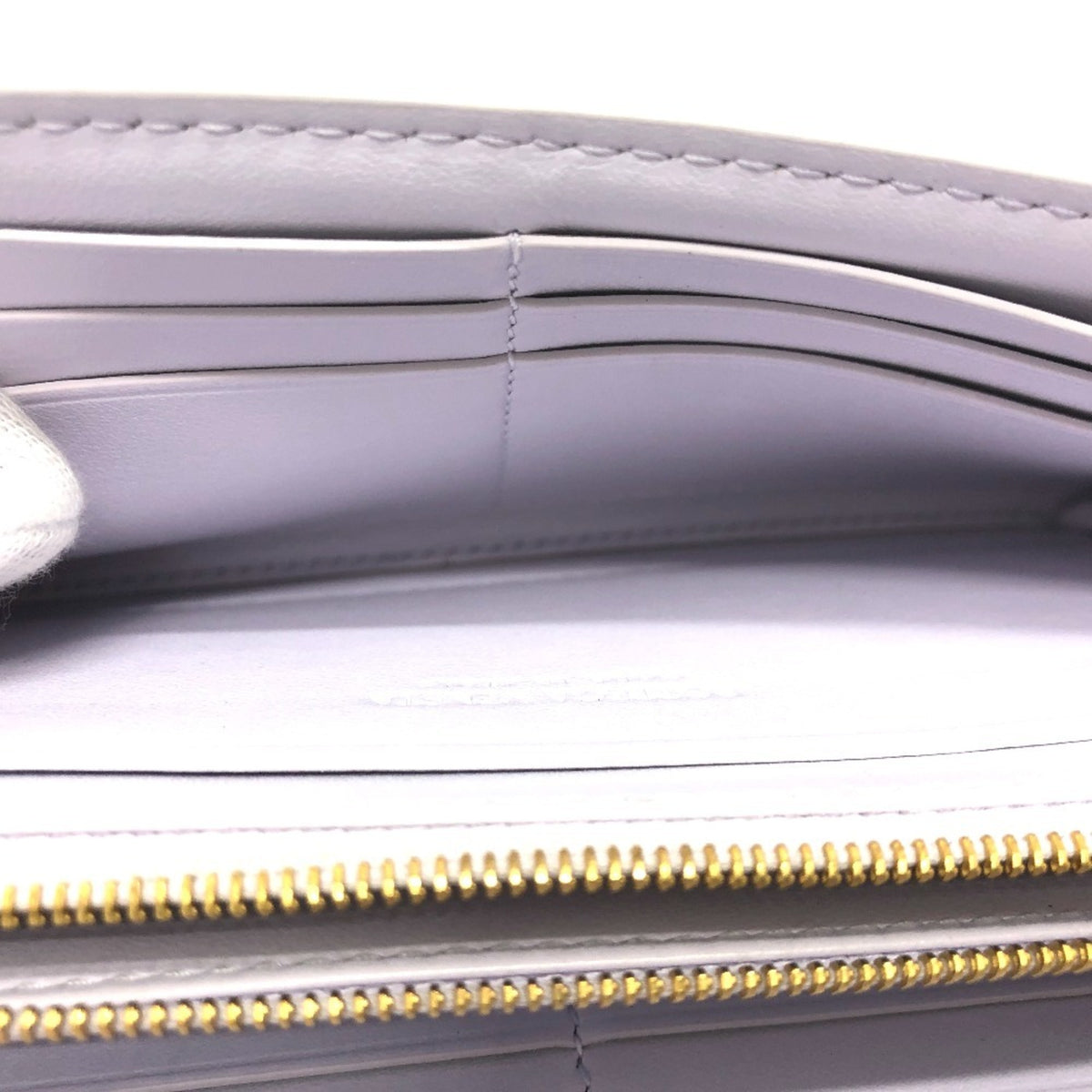 Bottega Veneta Purple Leather Long Wallet (Bi-Fold) (Pre-Owned)