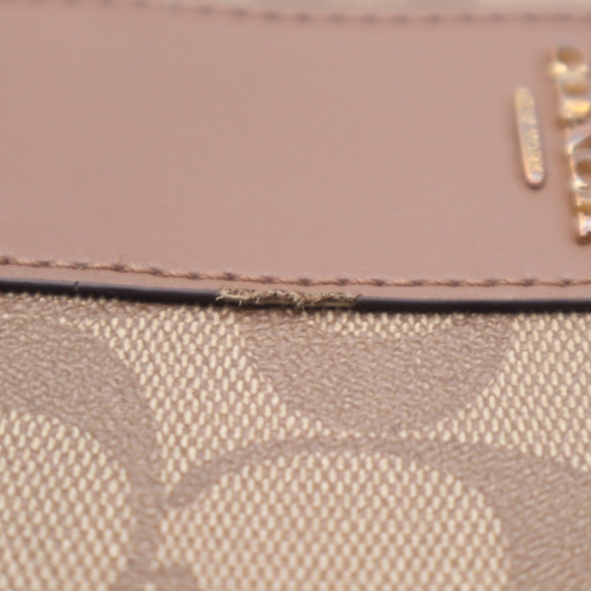 Coach Signature Beige Brown Multi-Color Signature Line Long Wallet (Bi-Fold) (Pre-Owned)