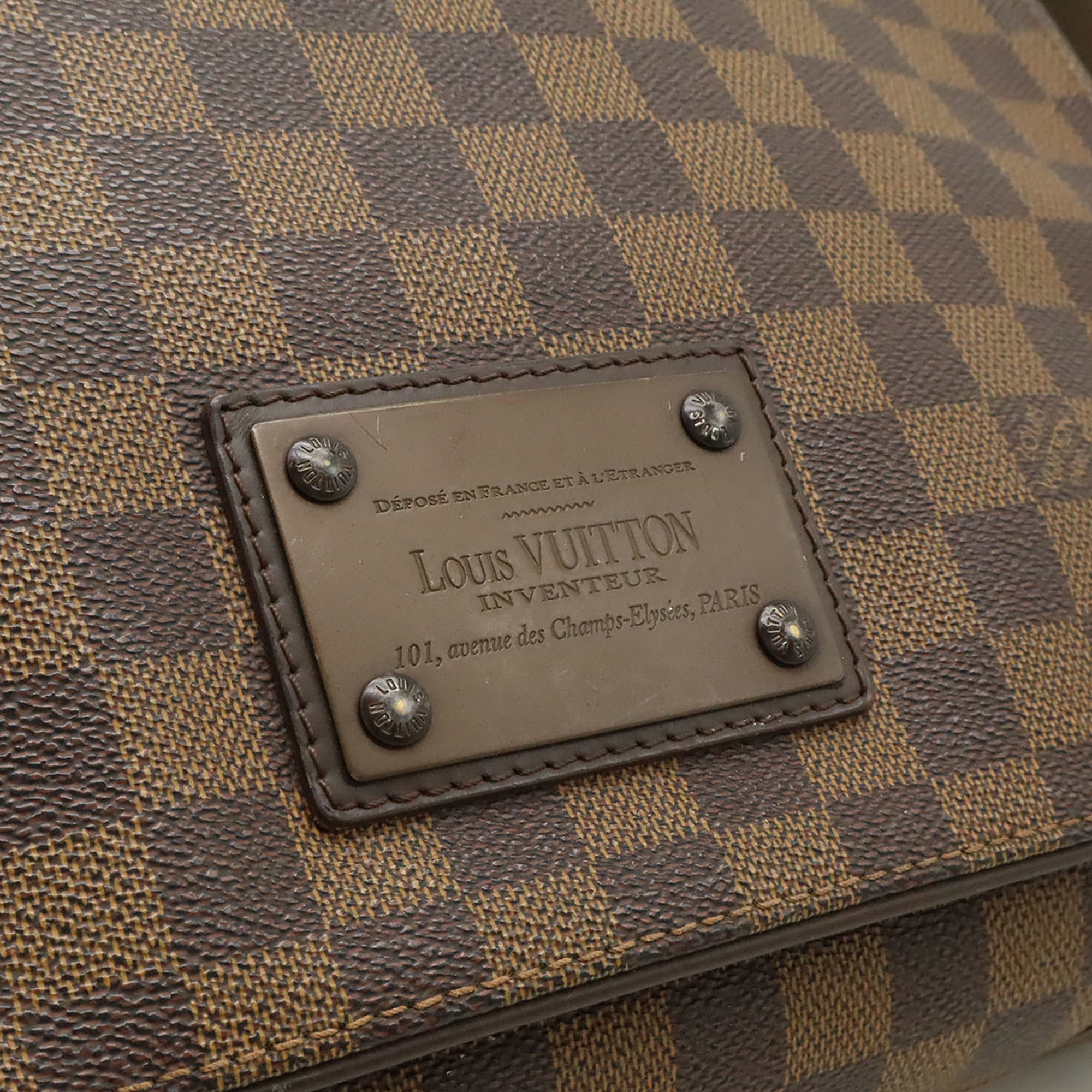 Louis Vuitton Brown Damier Canvas Pvc Shoulder Bag (Pre-Owned)