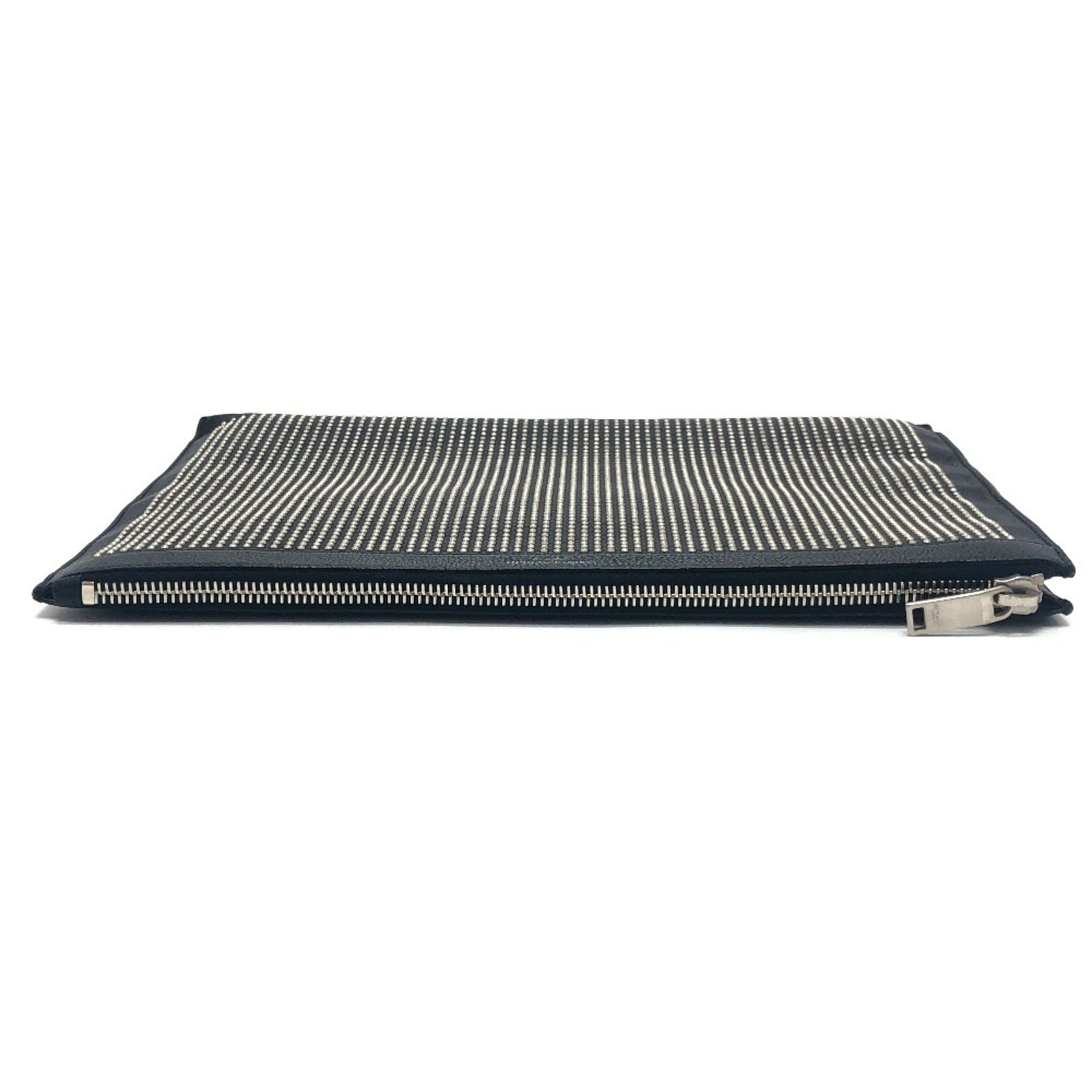 Saint Laurent Black Leather Clutch Bag (Pre-Owned)
