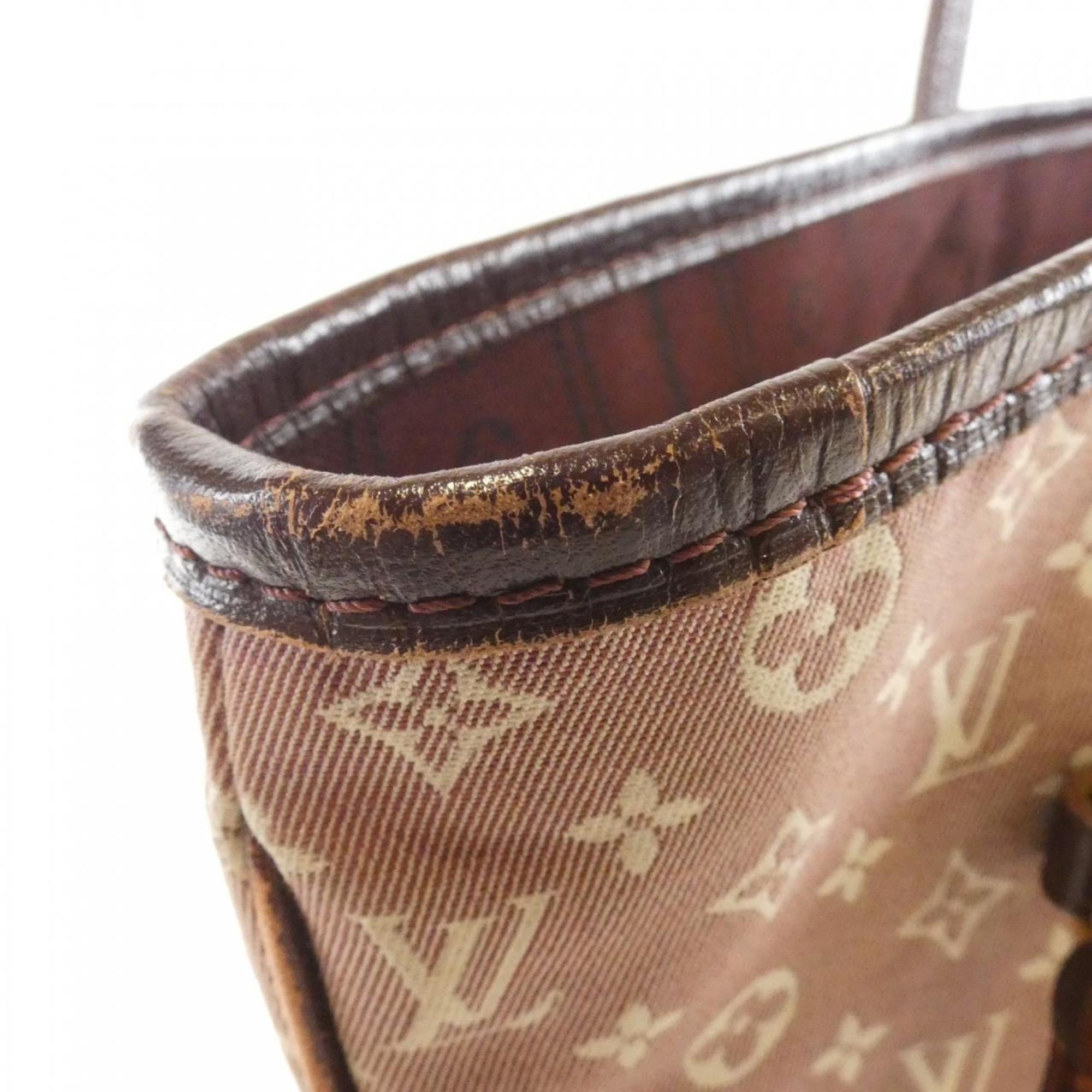Louis Vuitton Dark Beige Pink Beige Sepia Canvas Handbag (Pre-Owned)