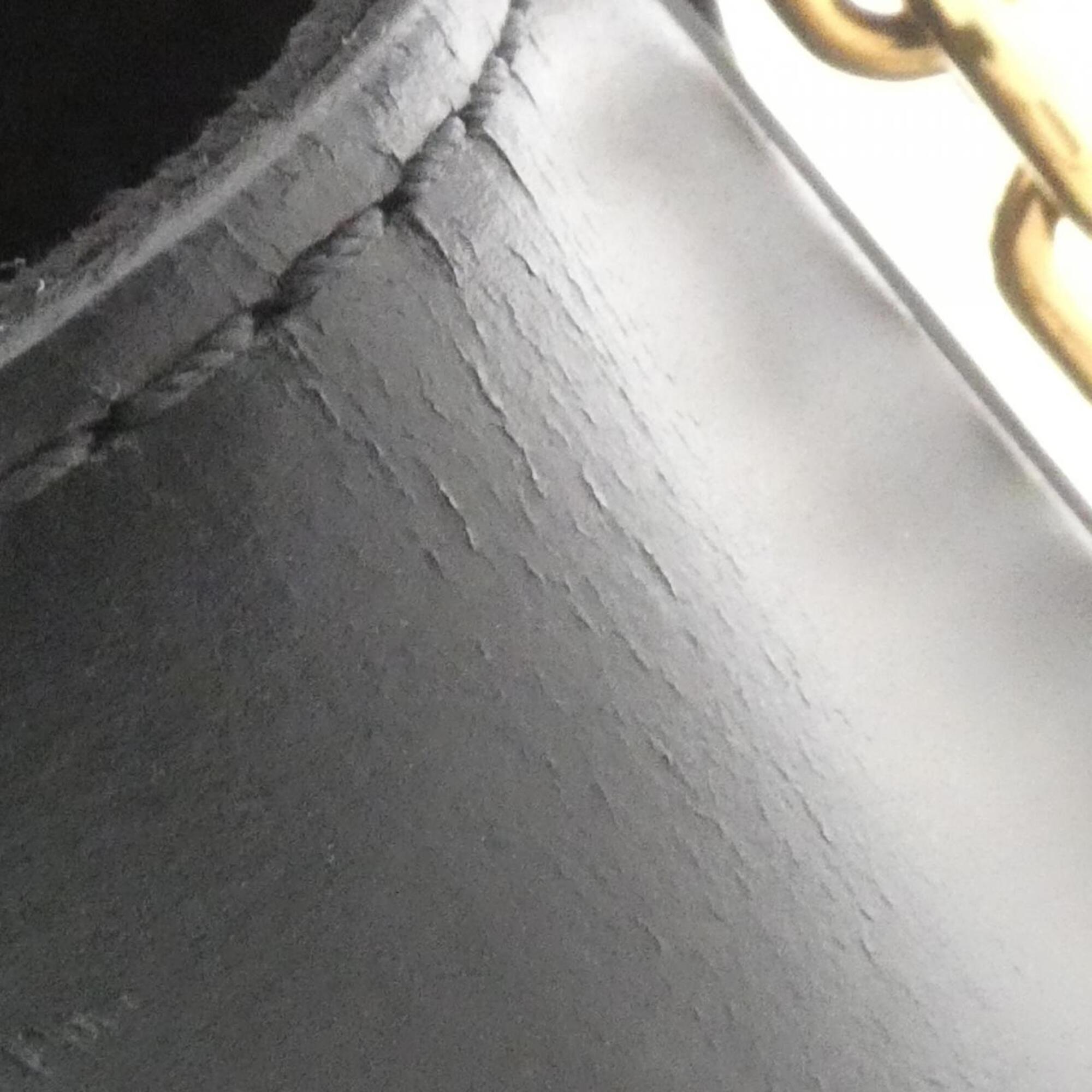 Louis Vuitton Black Marron Coated Canvas Leather Shoulder Bag (Pre-Owned)