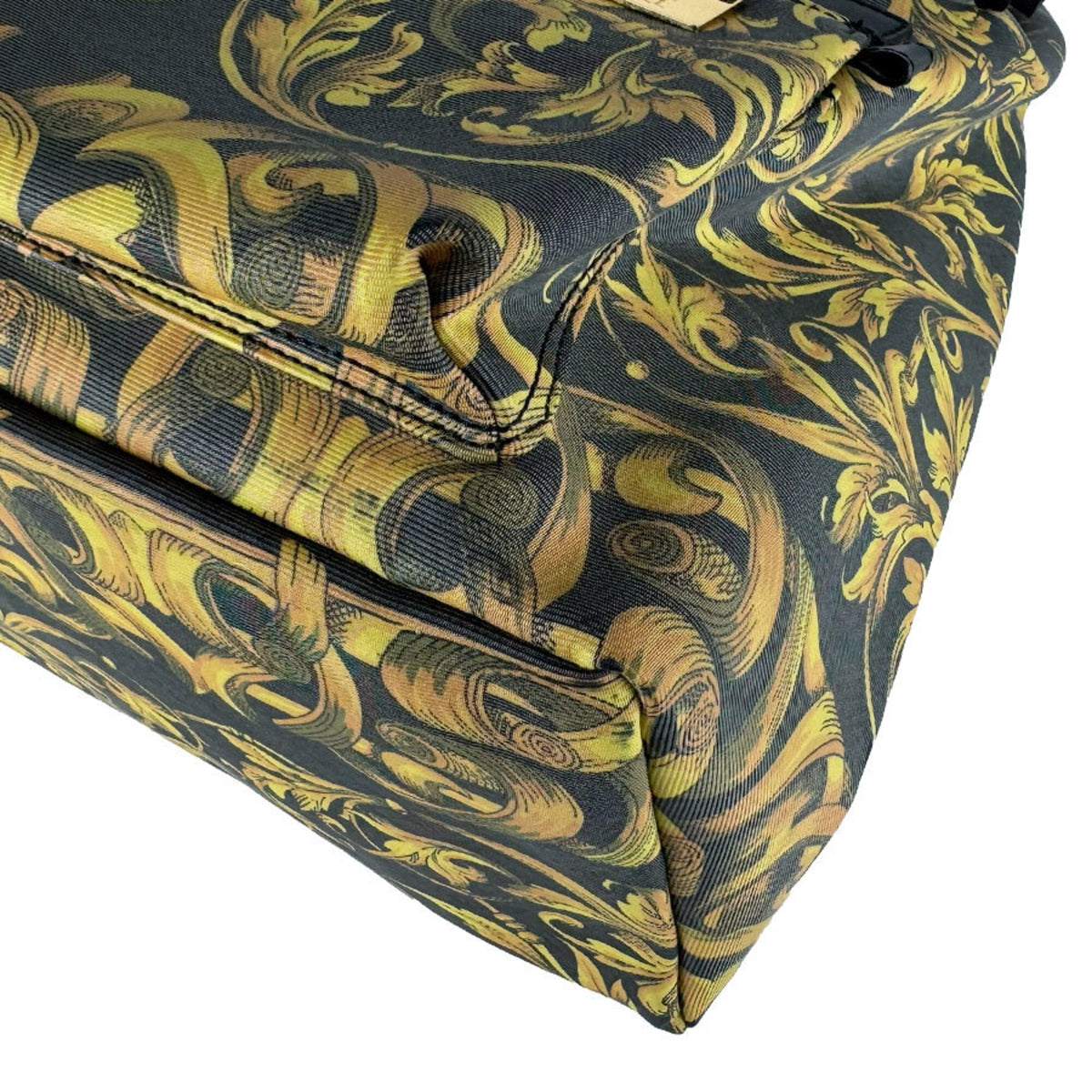 Versace Black Gold Pvc Backpack (Pre-Owned)