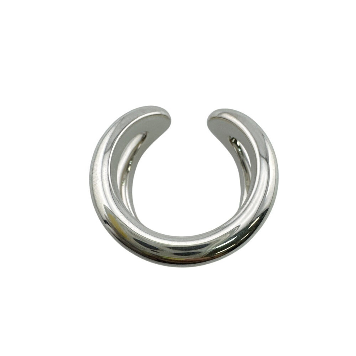 Hermes Silver Silver 925 Band Ring (Pre-Owned)