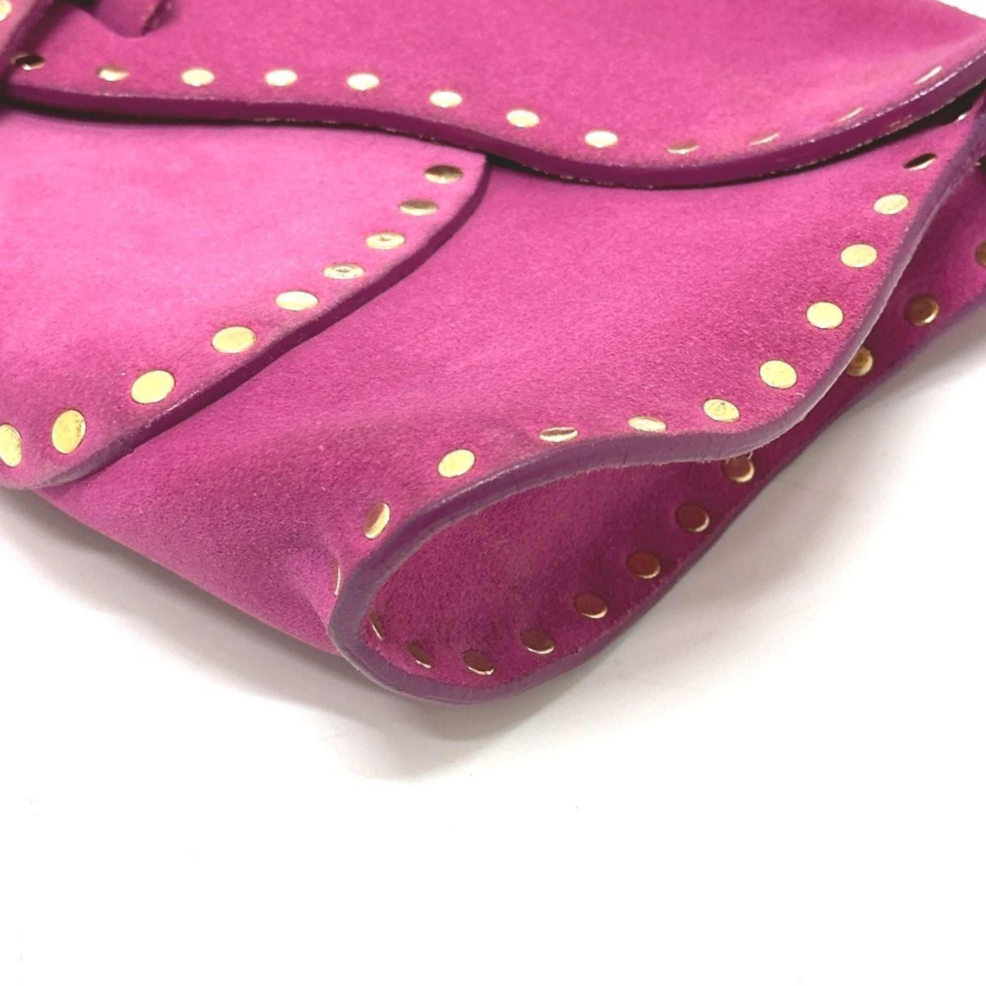 Celine Pink Suede Shoulder Bag (Pre-Owned)