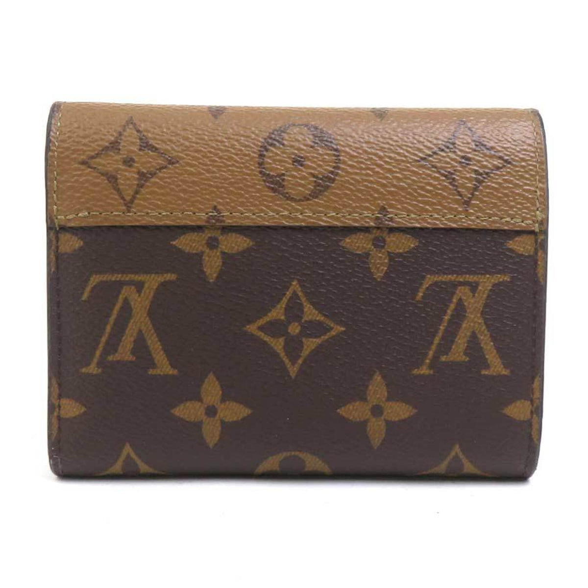 Louis Vuitton Brown Monogram Reverse Monogram Reverse Wallet (Tri-Fold) (Pre-Owned)