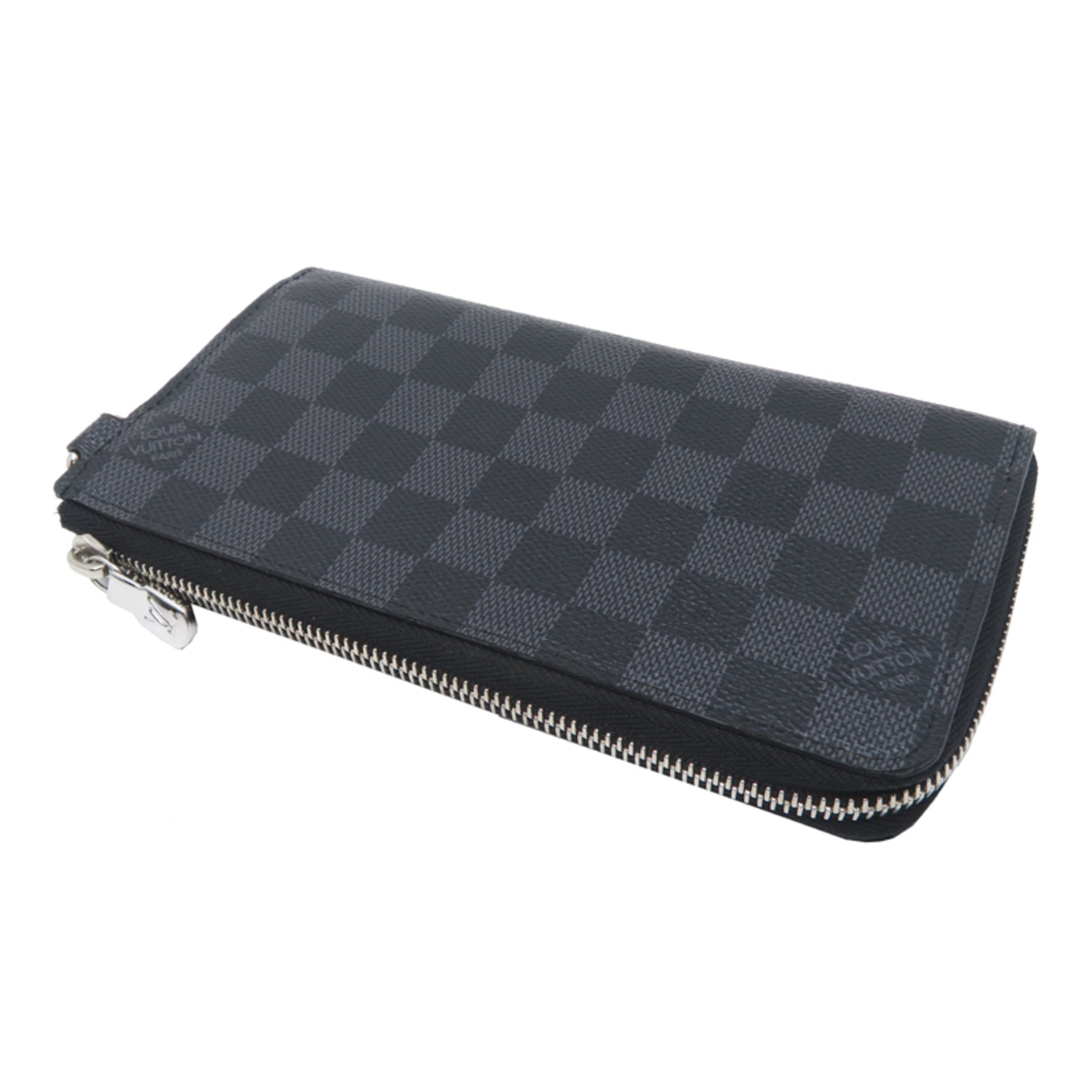 Louis Vuitton Black Damier Graphite Long Wallet (Bi-Fold) (Pre-Owned)