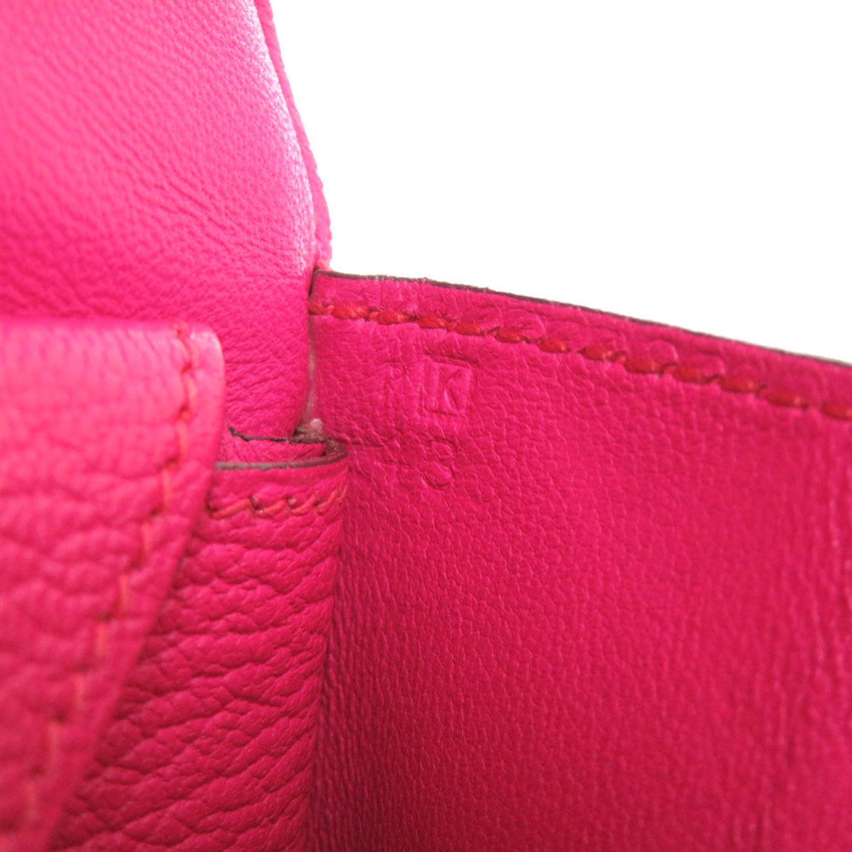 Hermes Rose Shocking Chevre Leather Handbag (Pre-Owned)