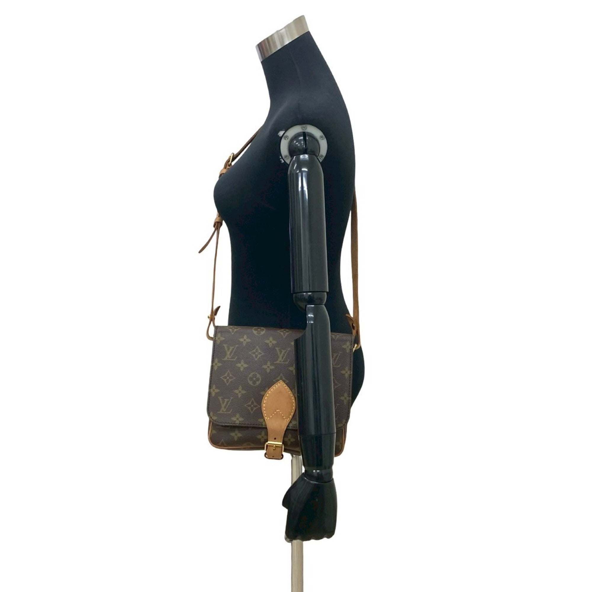 Louis Vuitton Brown Leather Pvc Pochette Shoulder Bag (Pre-Owned)