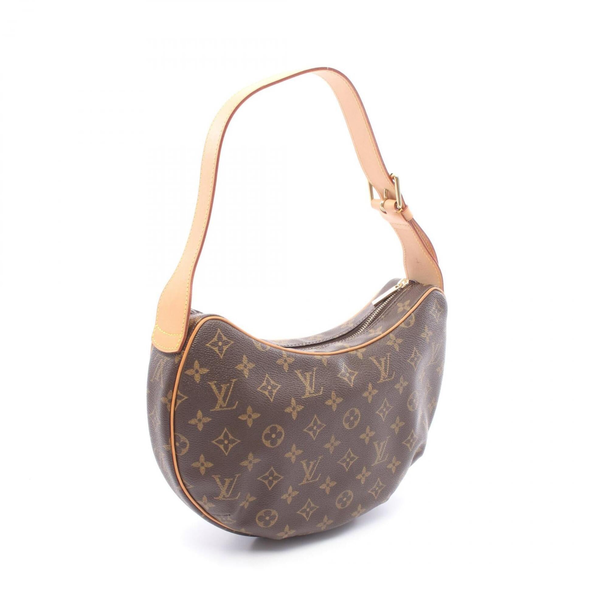 Louis Vuitton Brown Monogram Coated Canvas Leather Handbag Shoulder Bag (Pre-Owned)