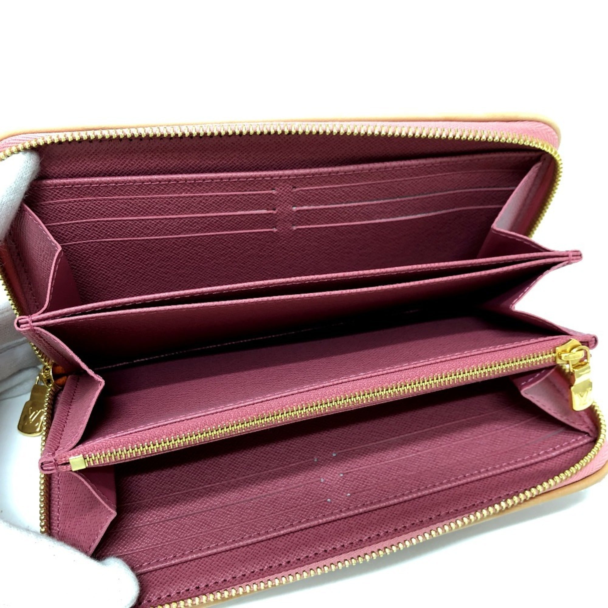 Louis Vuitton Monogram Denim Pink Monogram Denim Long Wallet (Bi-Fold) (Pre-Owned)