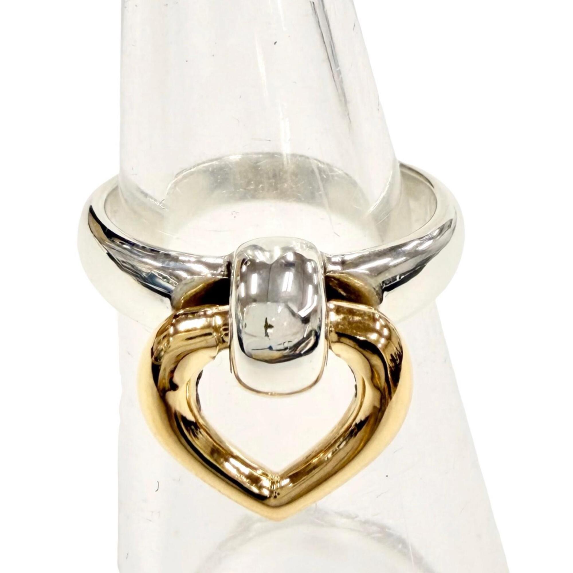 Hermes Gold Silver Gold (18K) Silver 925 Band Ring (Pre-Owned)