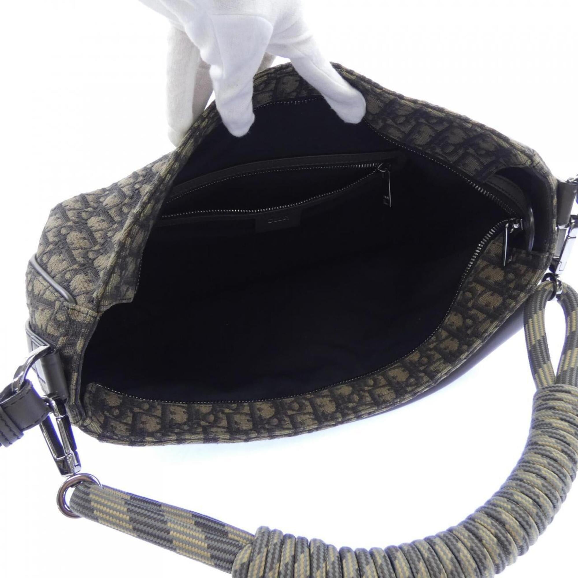 Christian Dior Beige Black Brown Handbag (Pre-Owned)