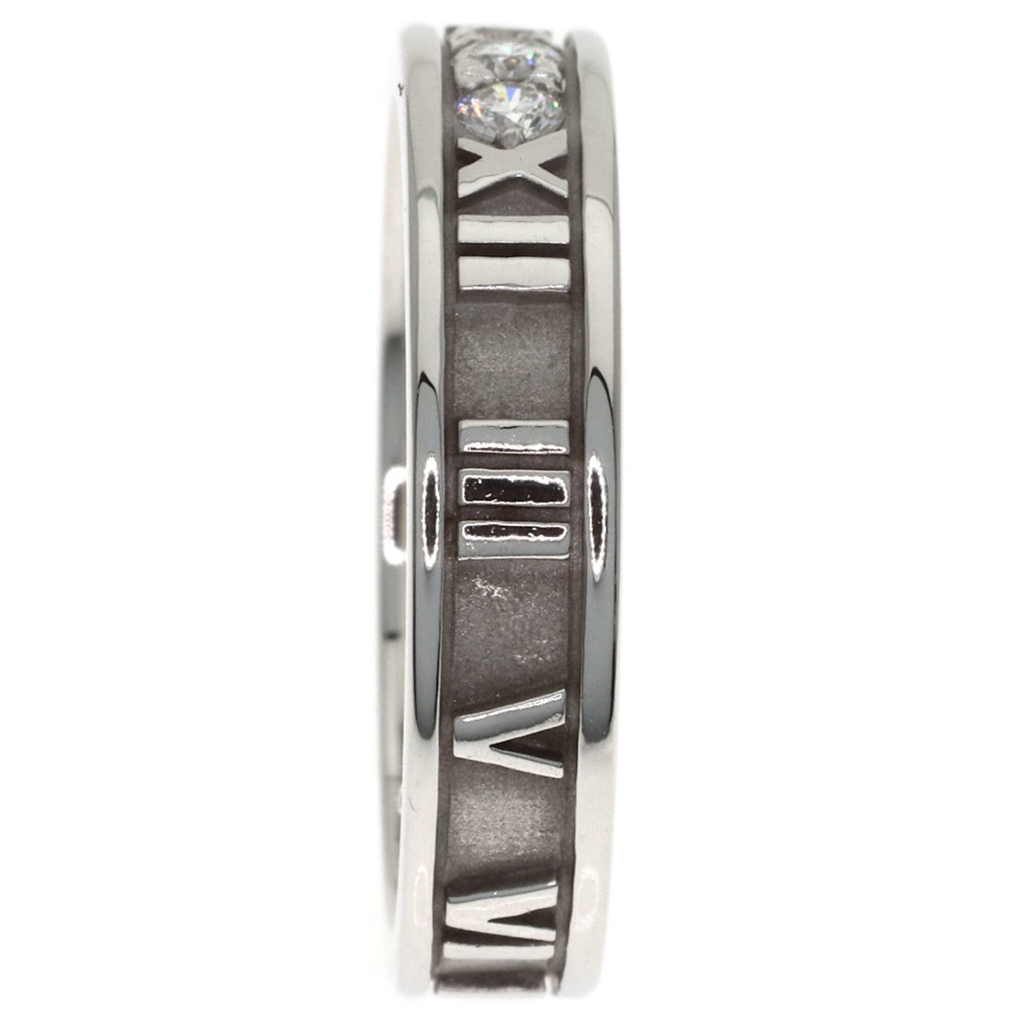 Tiffany Atlas White Gold (18K) Band Ring (Pre-Owned)