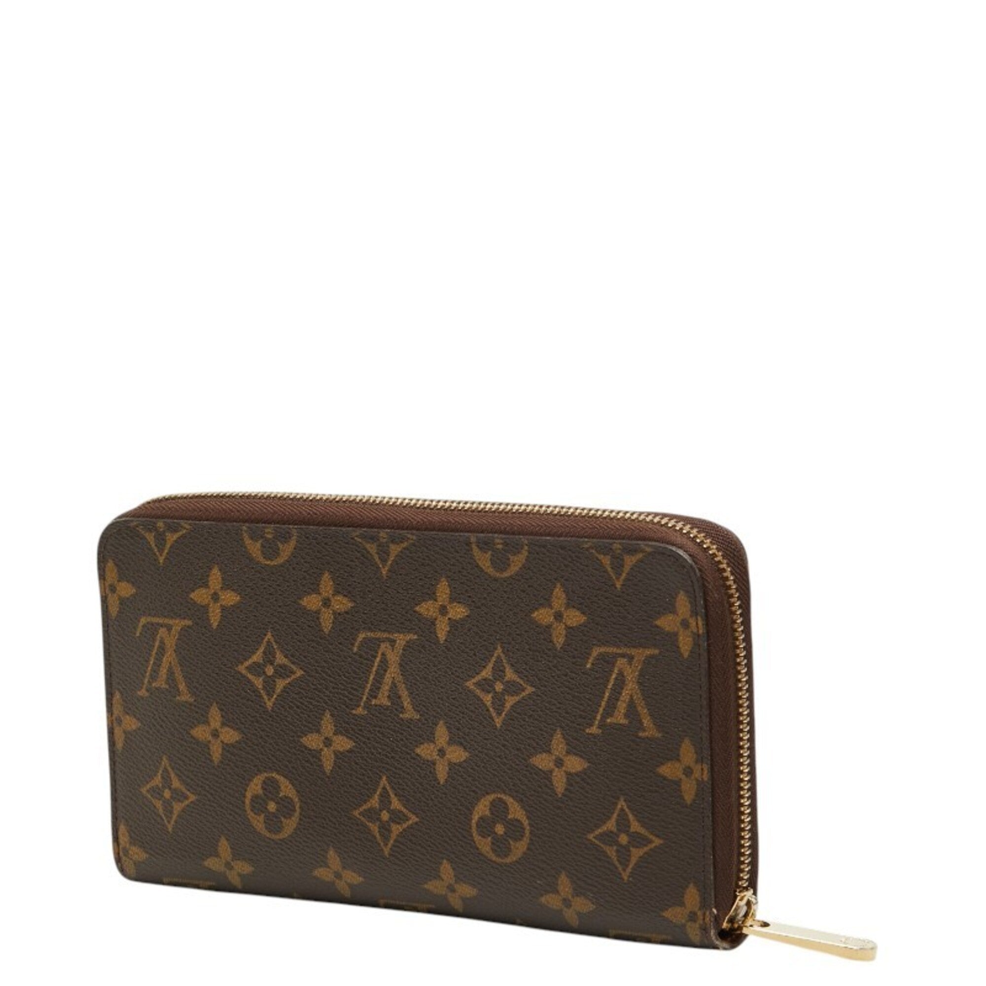 Louis Vuitton Brown Pvc Leather Long Wallet (Bi-Fold) (Pre-Owned)