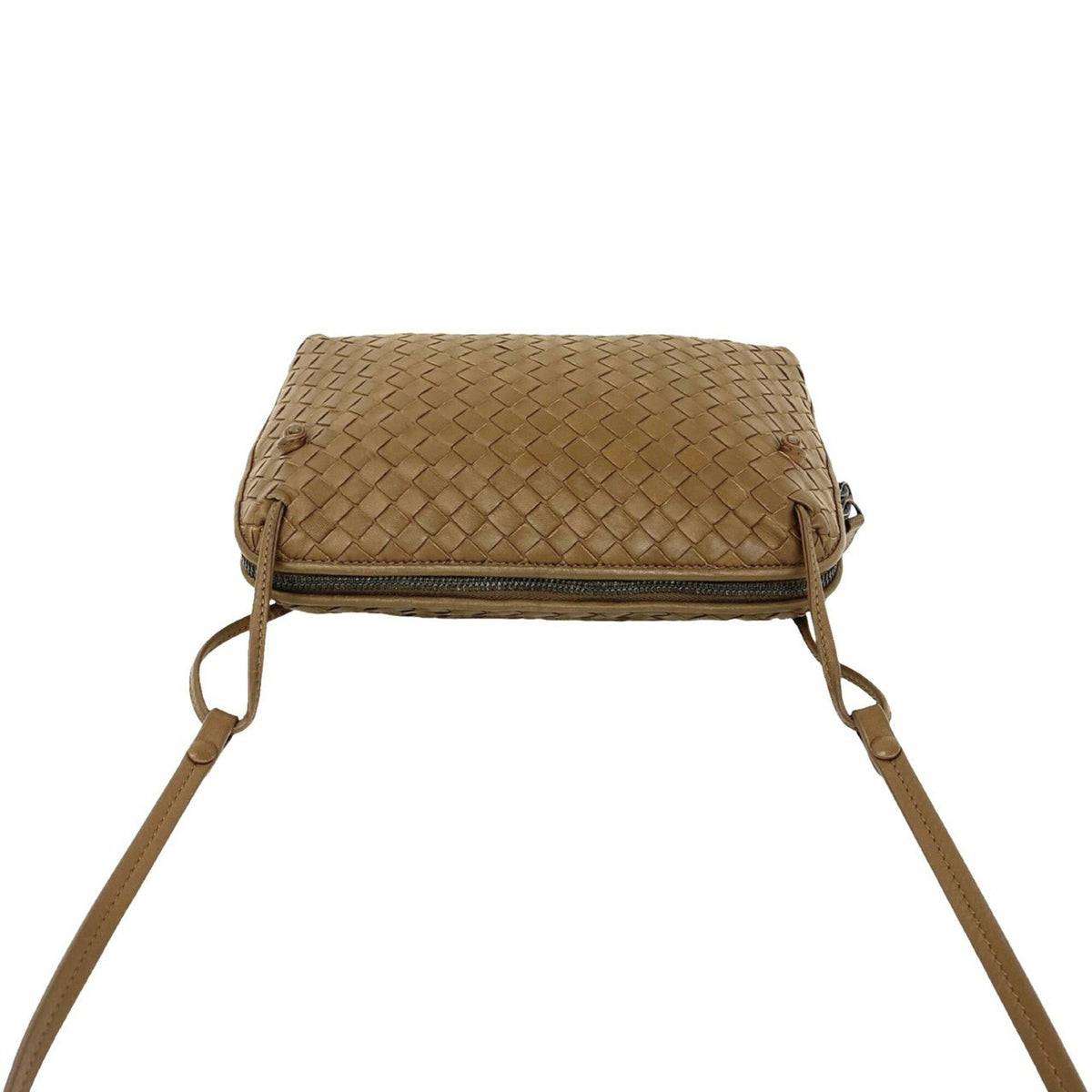 Bottega Veneta Brown Leather Pochette Shoulder Bag (Pre-Owned)